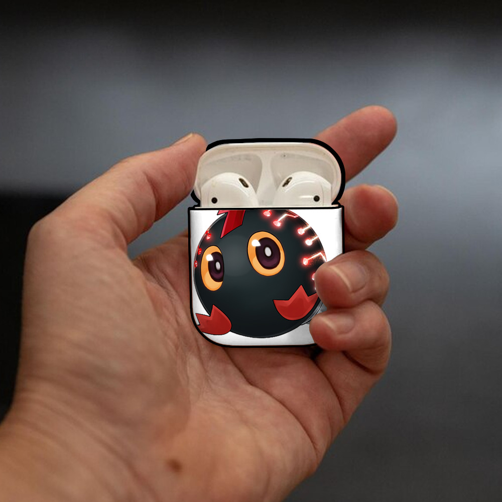 遊☆戯☆王 Yu-Gi-Oh! AirPods 第2世代保護ケース ハードシェル ブラック 耐衝撃・防指紋・カラビナ付き