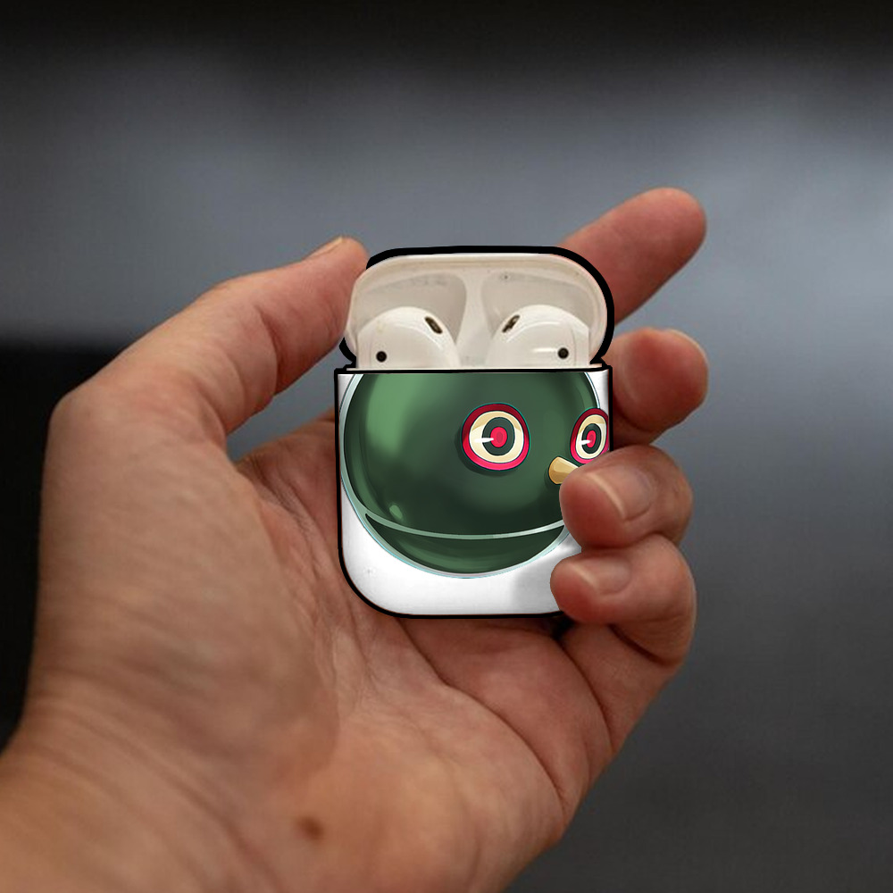 遊☆戯☆王 Yu-Gi-Oh! AirPods 第2世代保護ケース ハードシェル ブラック 耐衝撃・防指紋・カラビナ付き