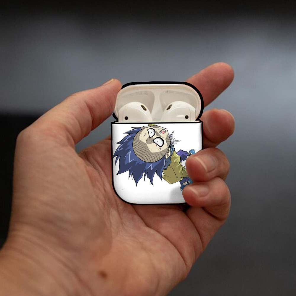 遊☆戯☆王 Yu-Gi-Oh! AirPods 第2世代保護ケース ハードシェル ブラック 耐衝撃・防指紋・カラビナ付き