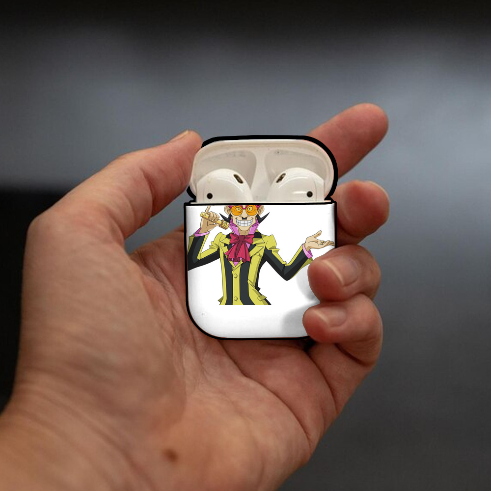 遊☆戯☆王 Yu-Gi-Oh! AirPods 第2世代保護ケース ハードシェル ブラック 耐衝撃・防指紋・カラビナ付き