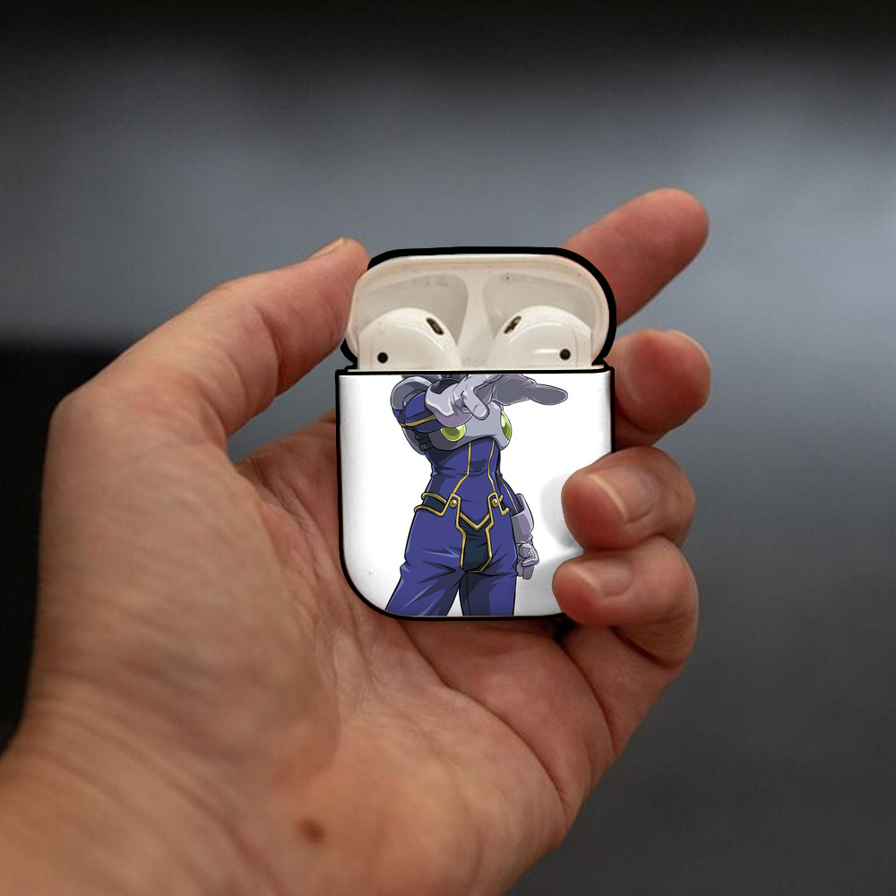 遊☆戯☆王 Yu-Gi-Oh! AirPods 第2世代保護ケース ハードシェル ブラック 耐衝撃・防指紋・カラビナ付き