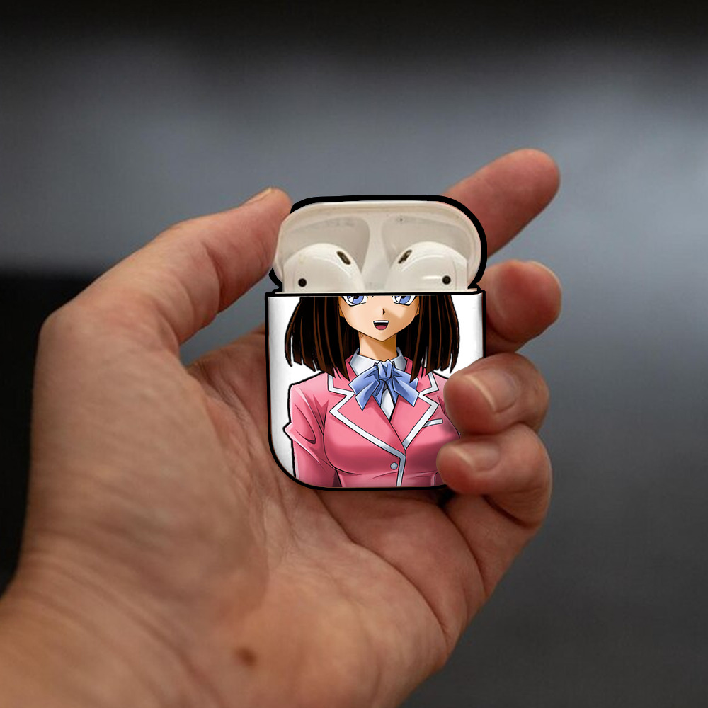 遊☆戯☆王 Yu-Gi-Oh! AirPods 第2世代保護ケース ハードシェル ブラック 耐衝撃・防指紋・カラビナ付き