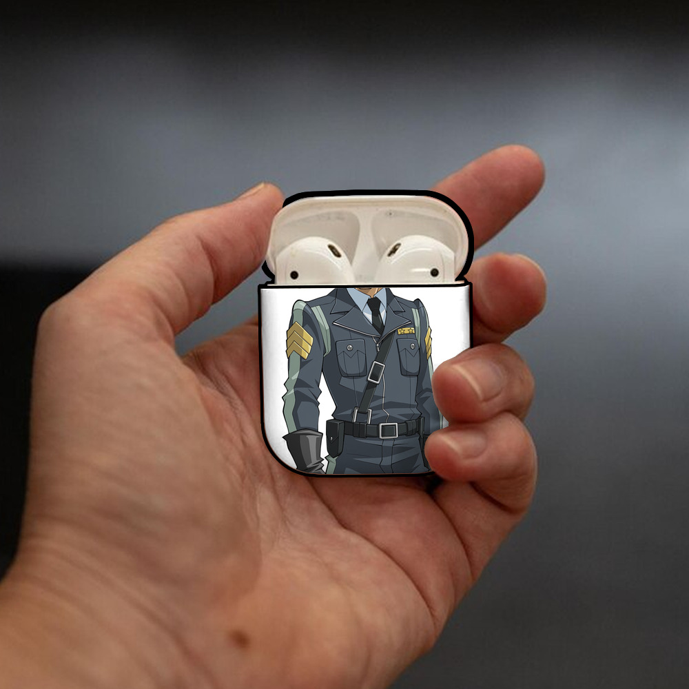 遊☆戯☆王 Yu-Gi-Oh! AirPods 第2世代保護ケース ハードシェル ブラック 耐衝撃・防指紋・カラビナ付き