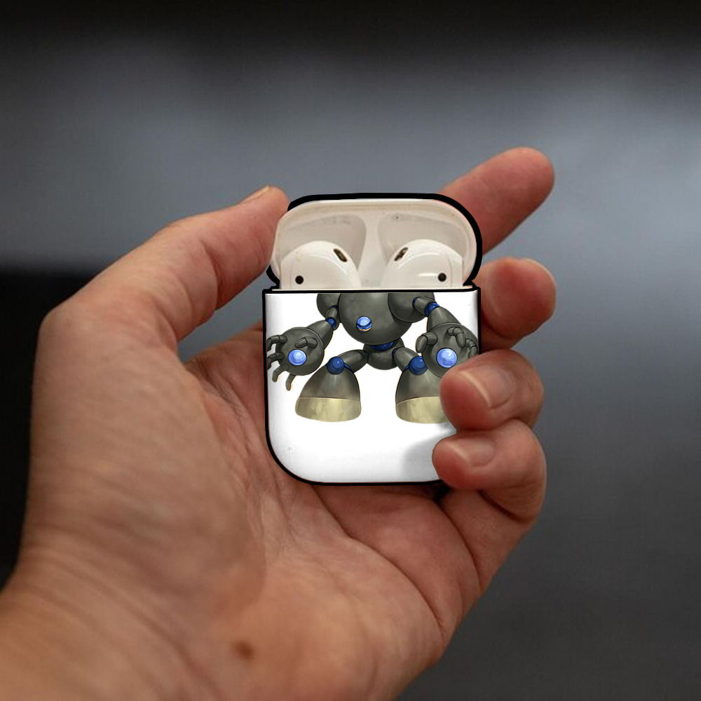 遊☆戯☆王 Yu-Gi-Oh! AirPods 第2世代保護ケース ハードシェル ブラック 耐衝撃・防指紋・カラビナ付き