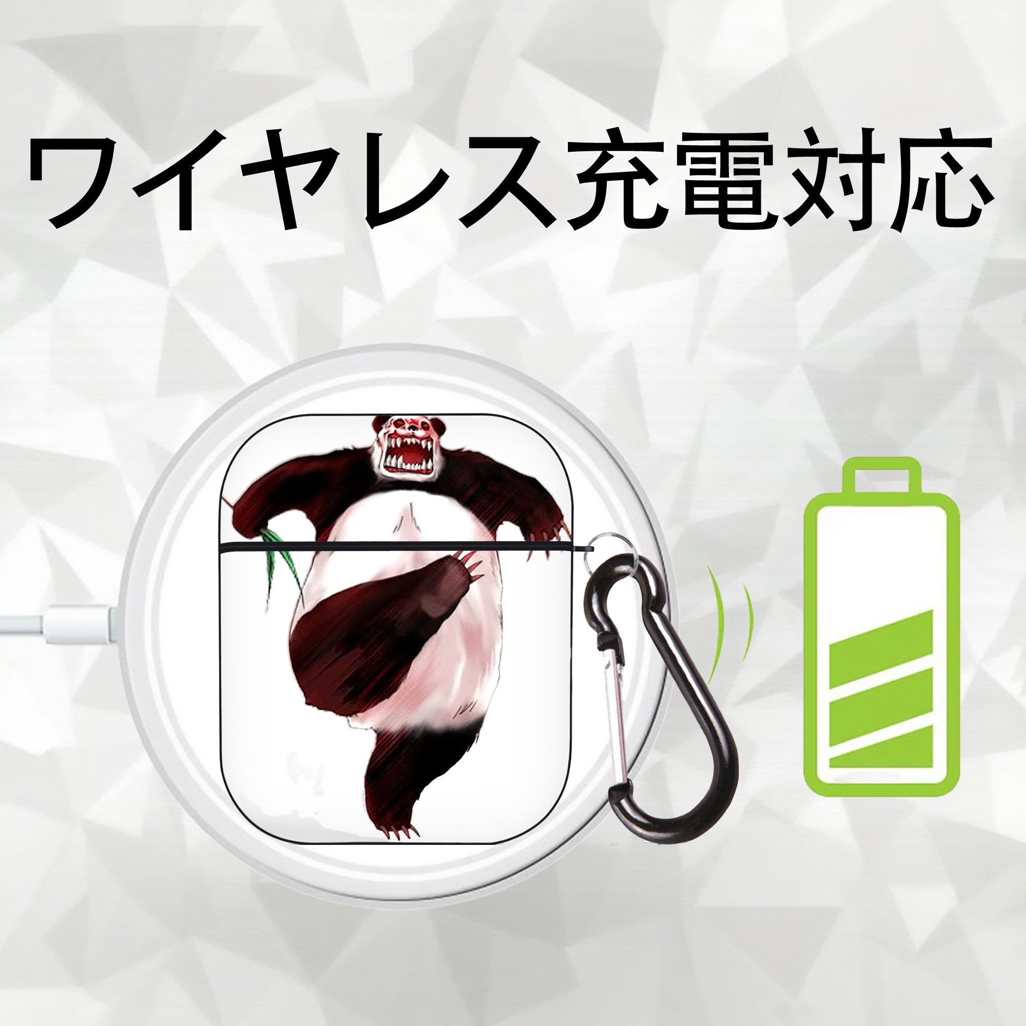 遊☆戯☆王 Yu-Gi-Oh! AirPods 第2世代保護ケース ハードシェル ブラック 耐衝撃・防指紋・カラビナ付き