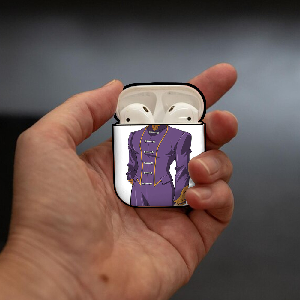 遊☆戯☆王 Yu-Gi-Oh! AirPods 第2世代保護ケース ハードシェル ブラック 耐衝撃・防指紋・カラビナ付き