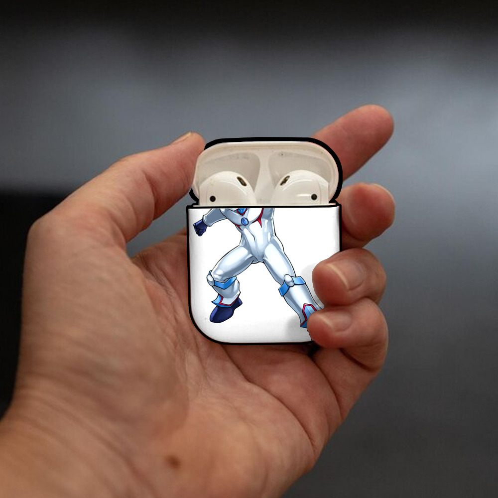 遊☆戯☆王 Yu-Gi-Oh! AirPods 第2世代保護ケース ハードシェル ブラック 耐衝撃・防指紋・カラビナ付き