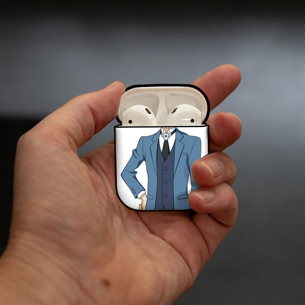 遊☆戯☆王 Yu-Gi-Oh! AirPods 第2世代保護ケース ハードシェル ブラック 耐衝撃・防指紋・カラビナ付き