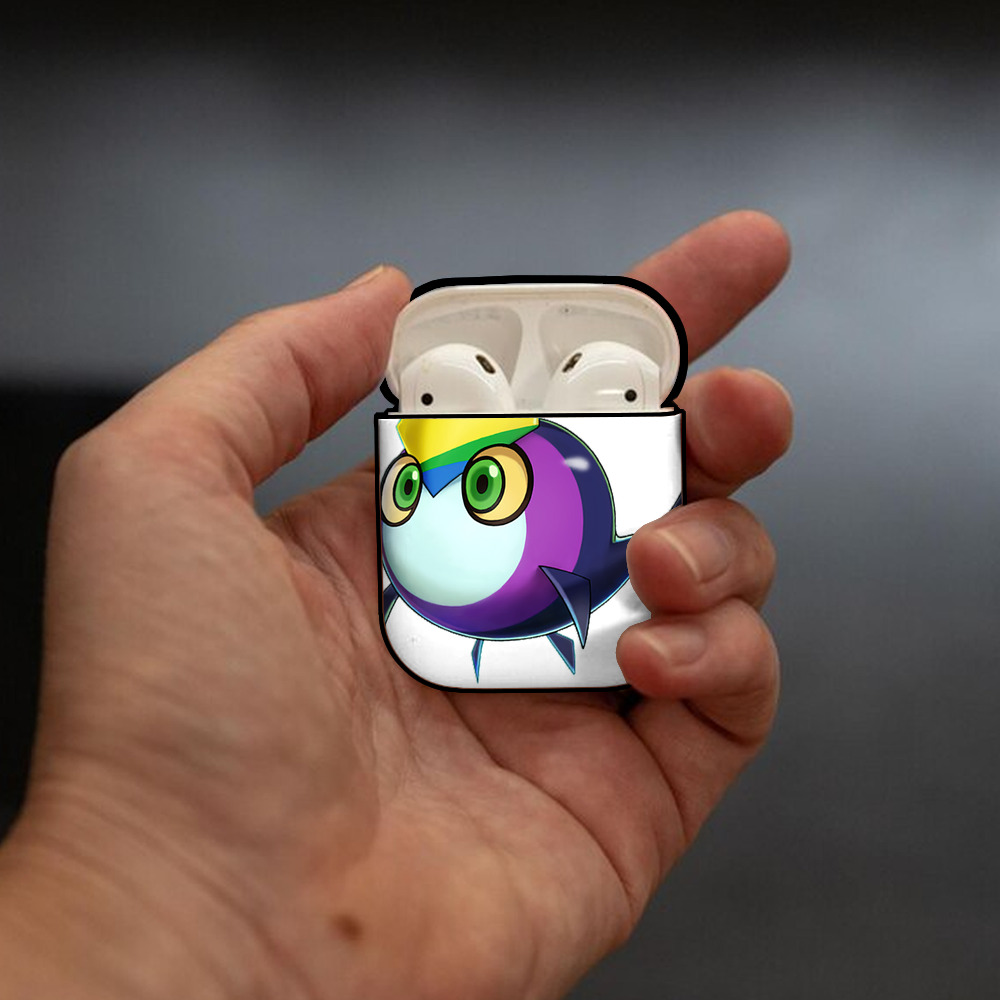 遊☆戯☆王 Yu-Gi-Oh! AirPods 第2世代保護ケース ハードシェル ブラック 耐衝撃・防指紋・カラビナ付き
