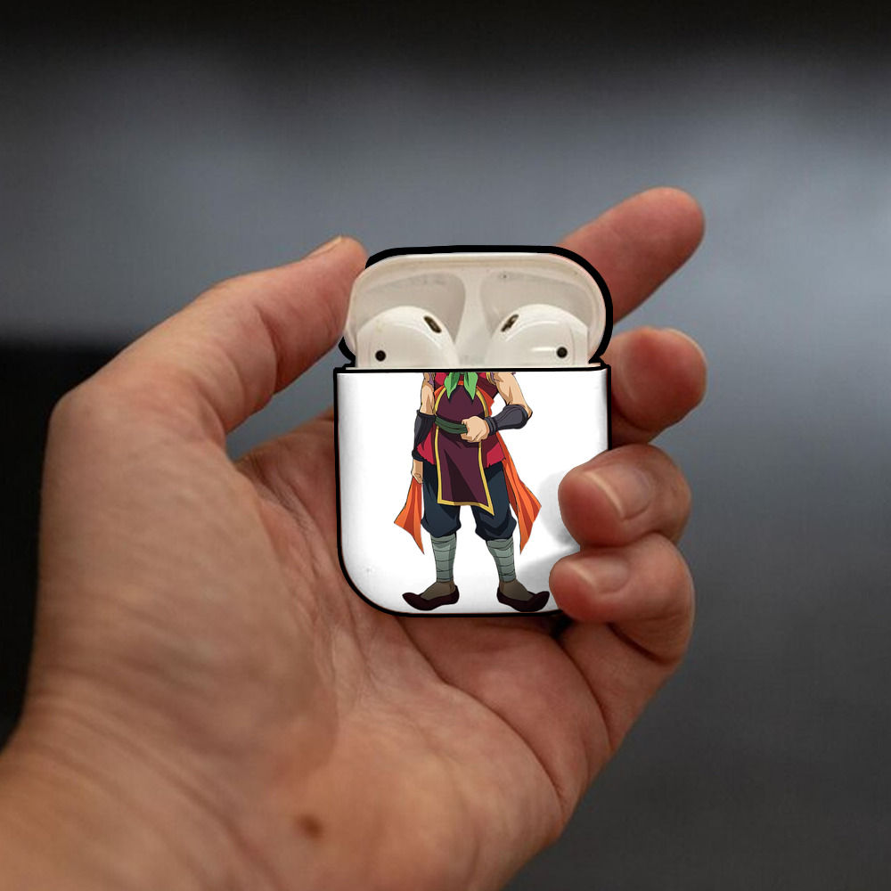 遊☆戯☆王 Yu-Gi-Oh! AirPods 第2世代保護ケース ハードシェル ブラック 耐衝撃・防指紋・カラビナ付き