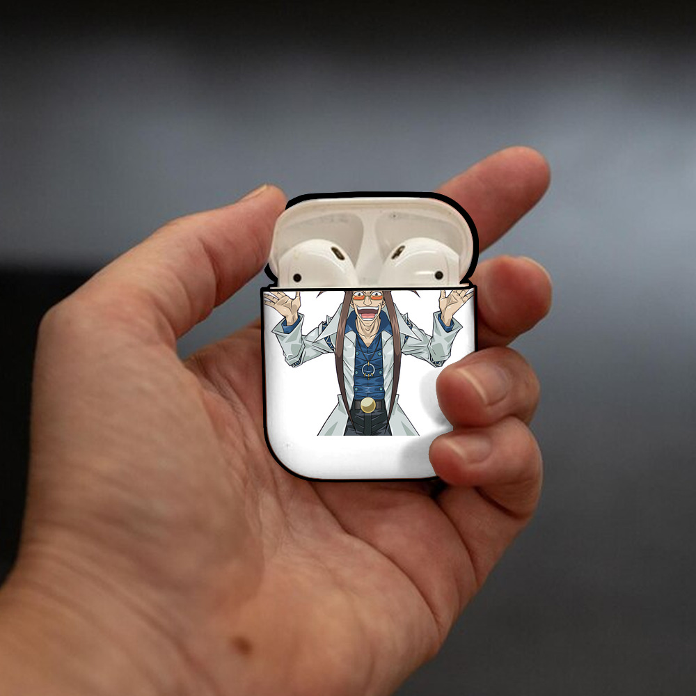 遊☆戯☆王 Yu-Gi-Oh! AirPods 第2世代保護ケース ハードシェル ブラック 耐衝撃・防指紋・カラビナ付き