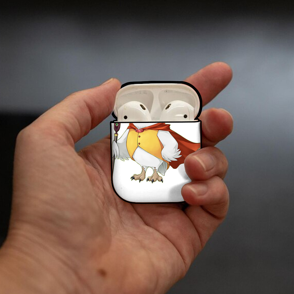 遊☆戯☆王 Yu-Gi-Oh! AirPods 第2世代保護ケース ハードシェル ブラック 耐衝撃・防指紋・カラビナ付き