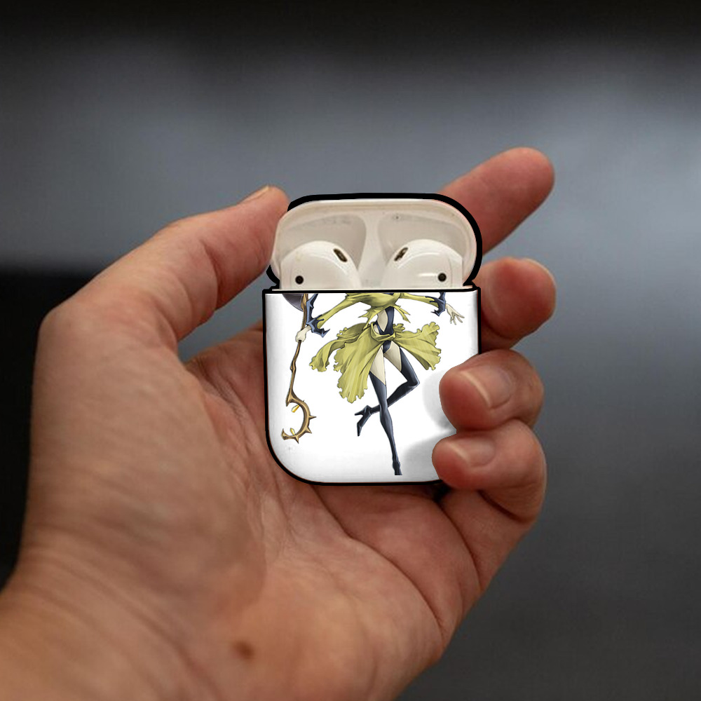 遊☆戯☆王 Yu-Gi-Oh! AirPods 第2世代保護ケース ハードシェル ブラック 耐衝撃・防指紋・カラビナ付き