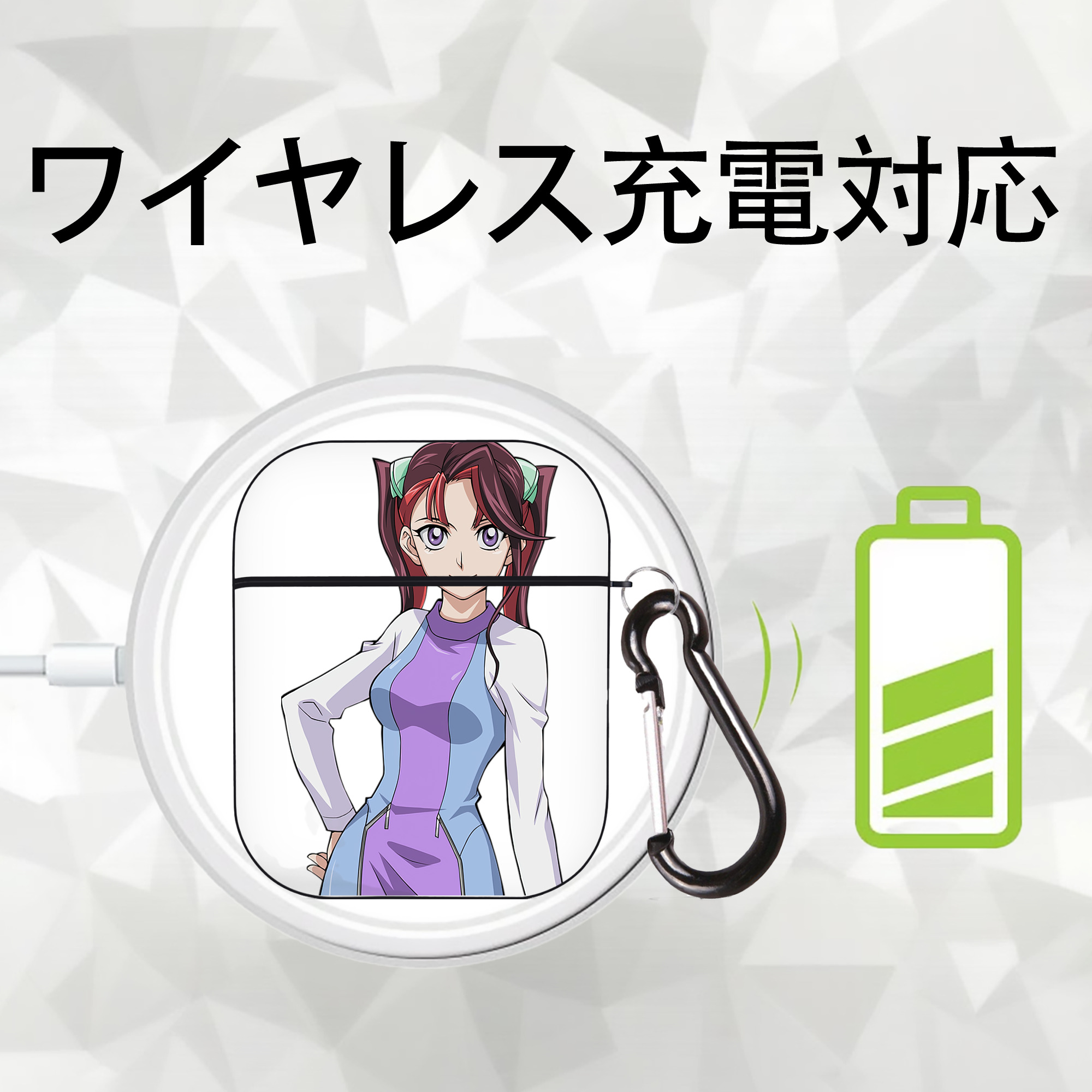 遊☆戯☆王 Yu-Gi-Oh! AirPods 第2世代保護ケース ハードシェル ブラック 耐衝撃・防指紋・カラビナ付き