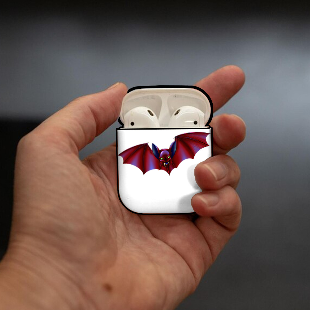 遊☆戯☆王 Yu-Gi-Oh! AirPods 第2世代保護ケース ハードシェル ブラック 耐衝撃・防指紋・カラビナ付き