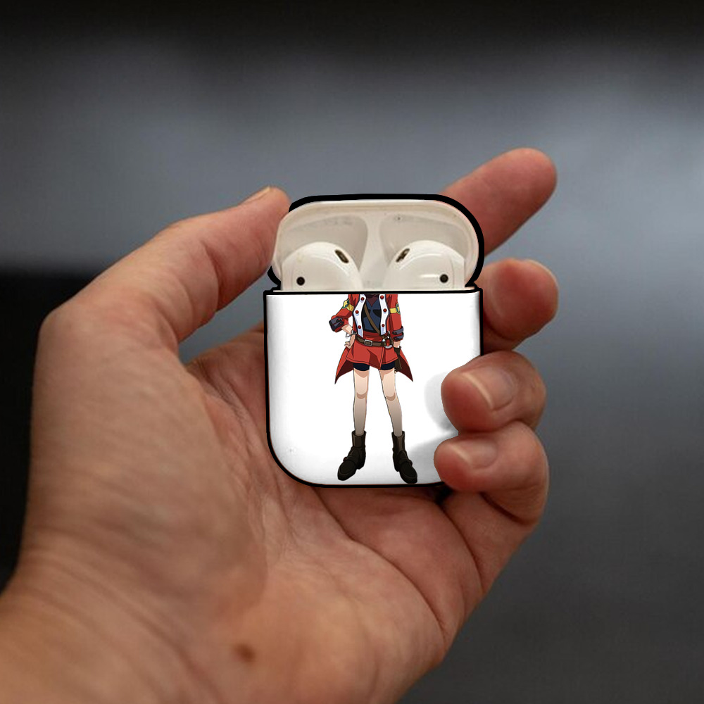 遊☆戯☆王 Yu-Gi-Oh! AirPods 第2世代保護ケース ハードシェル ブラック 耐衝撃・防指紋・カラビナ付き