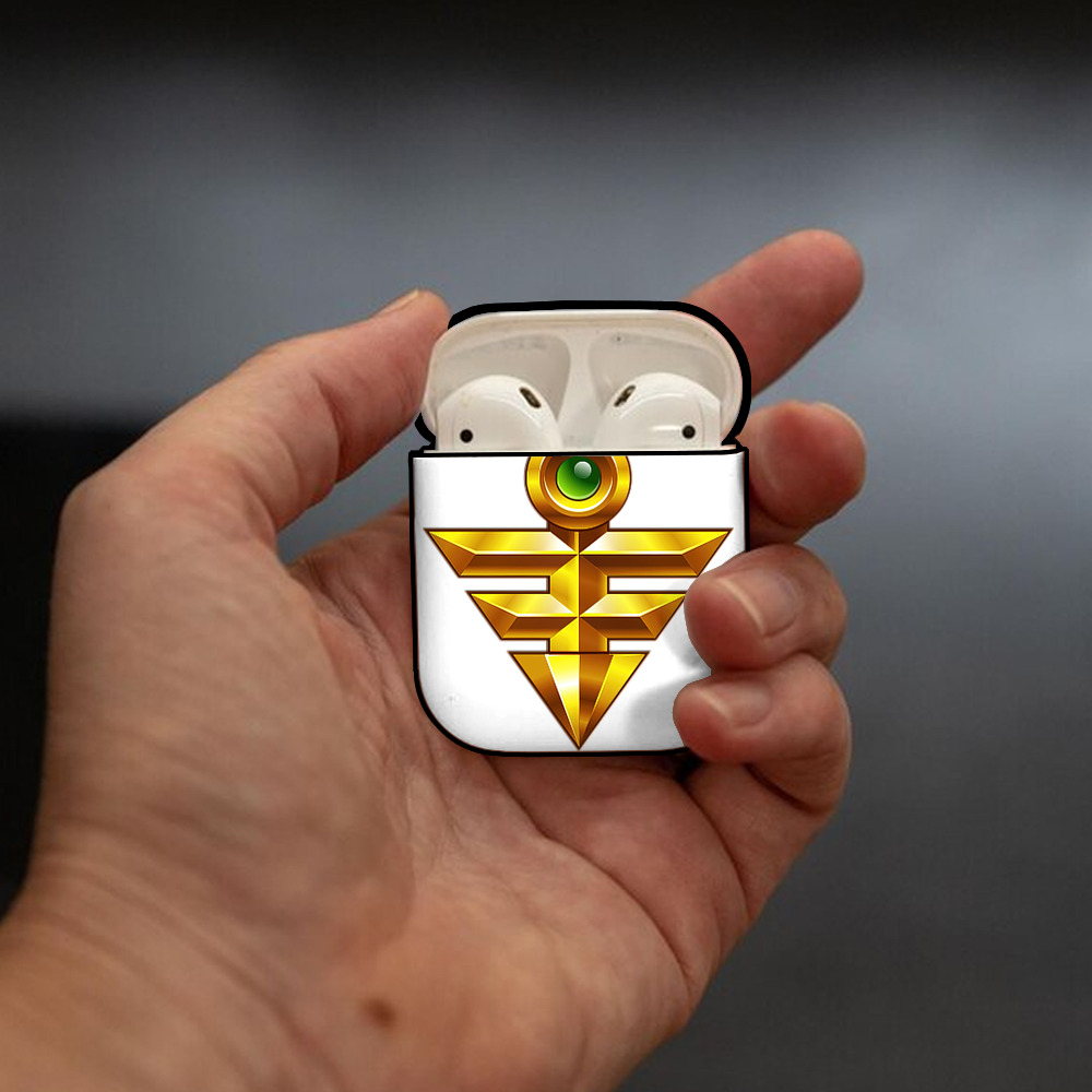 遊☆戯☆王 Yu-Gi-Oh! AirPods 第2世代保護ケース ハードシェル ブラック 耐衝撃・防指紋・カラビナ付き