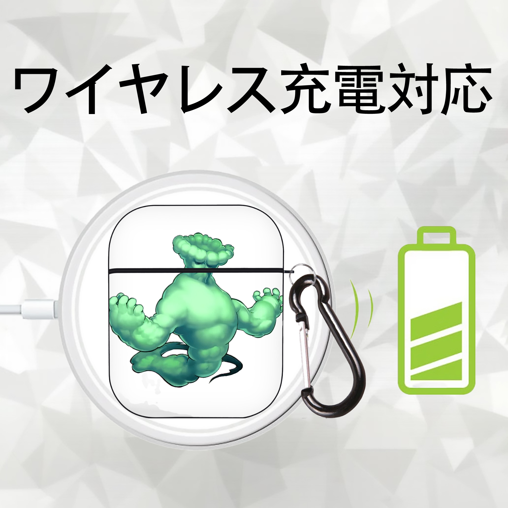 遊☆戯☆王 Yu-Gi-Oh! AirPods 第2世代保護ケース ハードシェル ブラック 耐衝撃・防指紋・カラビナ付き