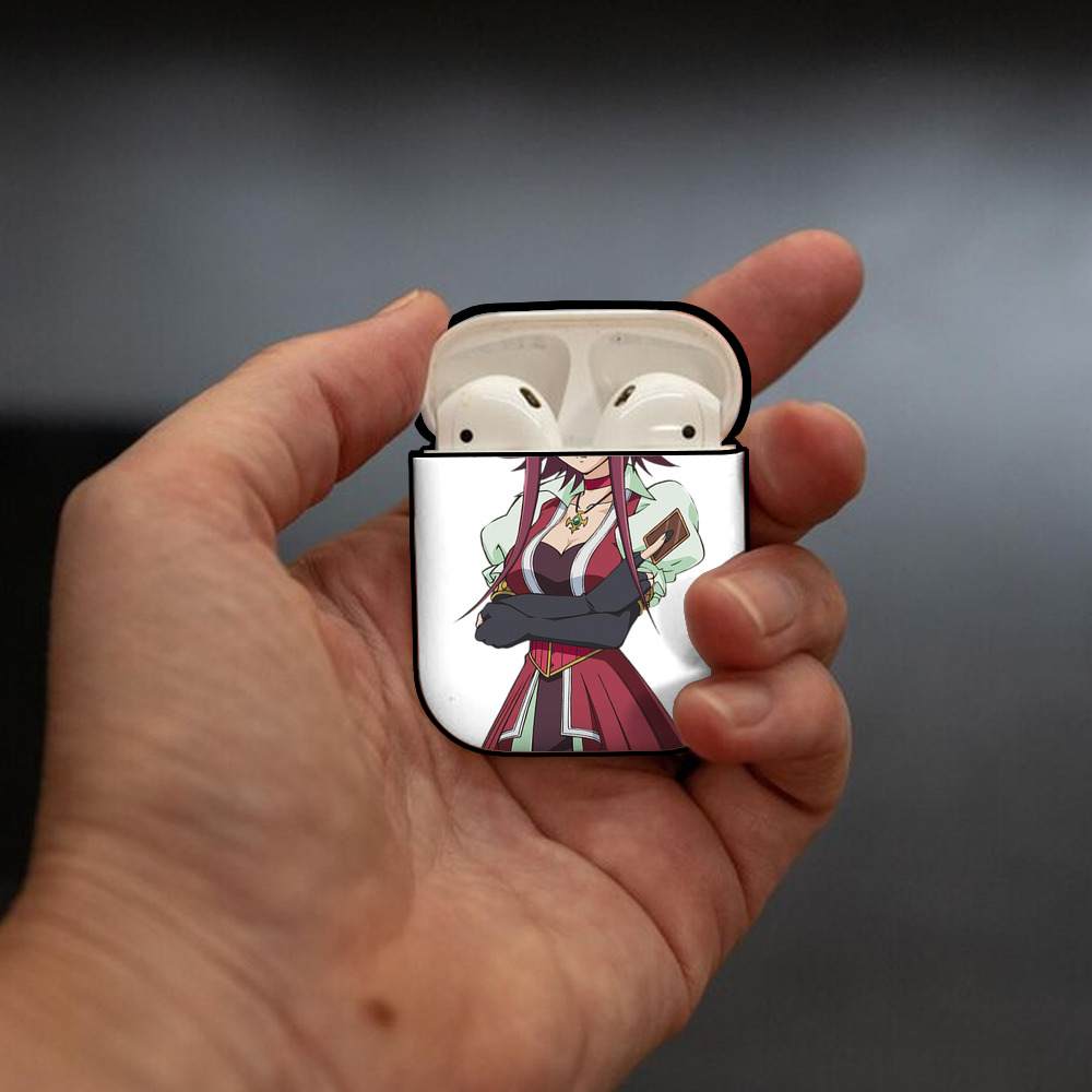 遊☆戯☆王 Yu-Gi-Oh! AirPods 第2世代保護ケース ハードシェル ブラック 耐衝撃・防指紋・カラビナ付き