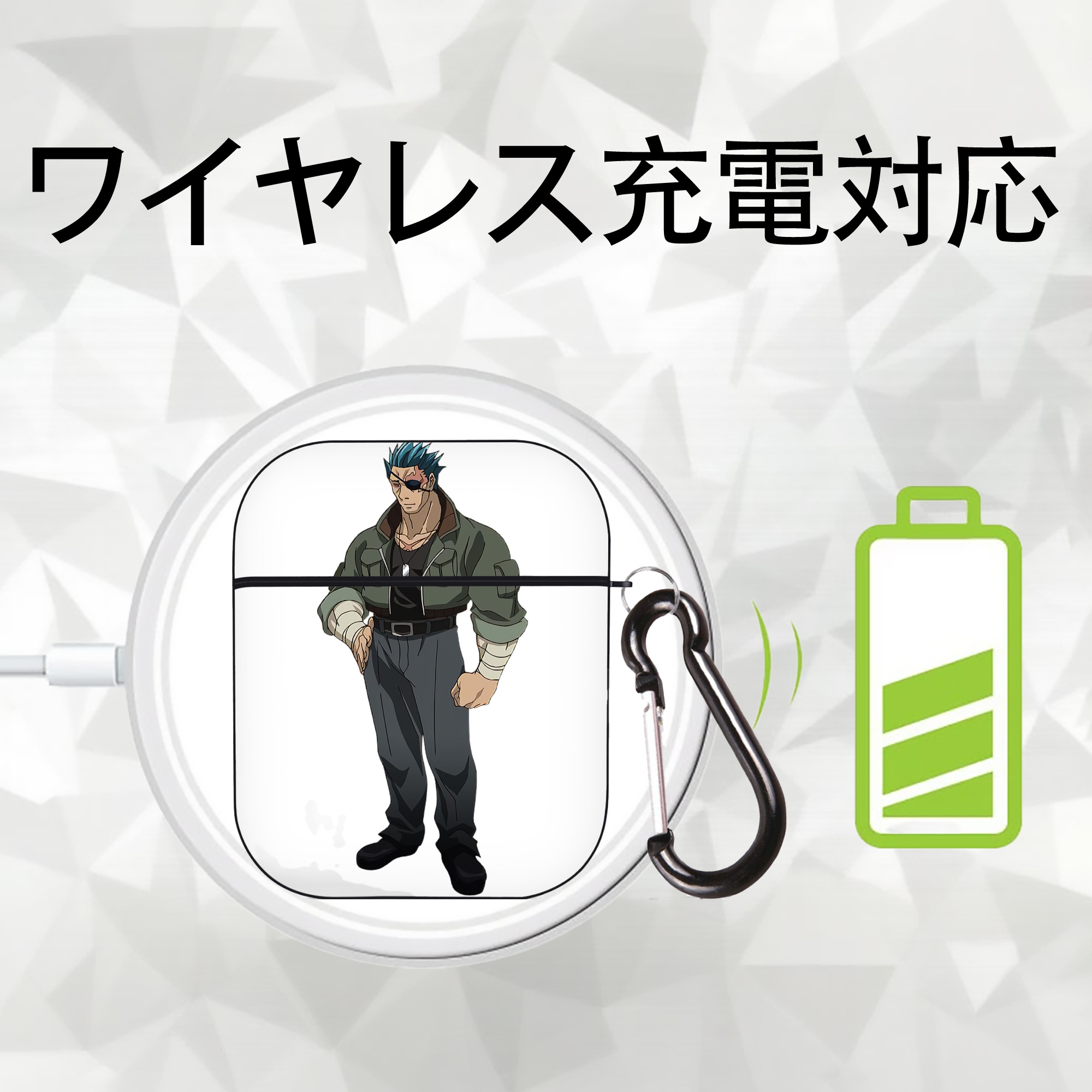 遊☆戯☆王 Yu-Gi-Oh! AirPods 第2世代保護ケース ハードシェル ブラック 耐衝撃・防指紋・カラビナ付き