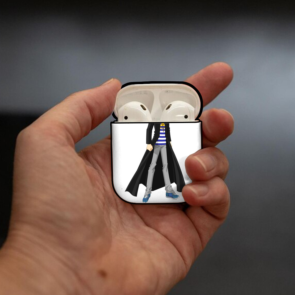 遊☆戯☆王 Yu-Gi-Oh! AirPods 第2世代保護ケース ハードシェル ブラック 耐衝撃・防指紋・カラビナ付き