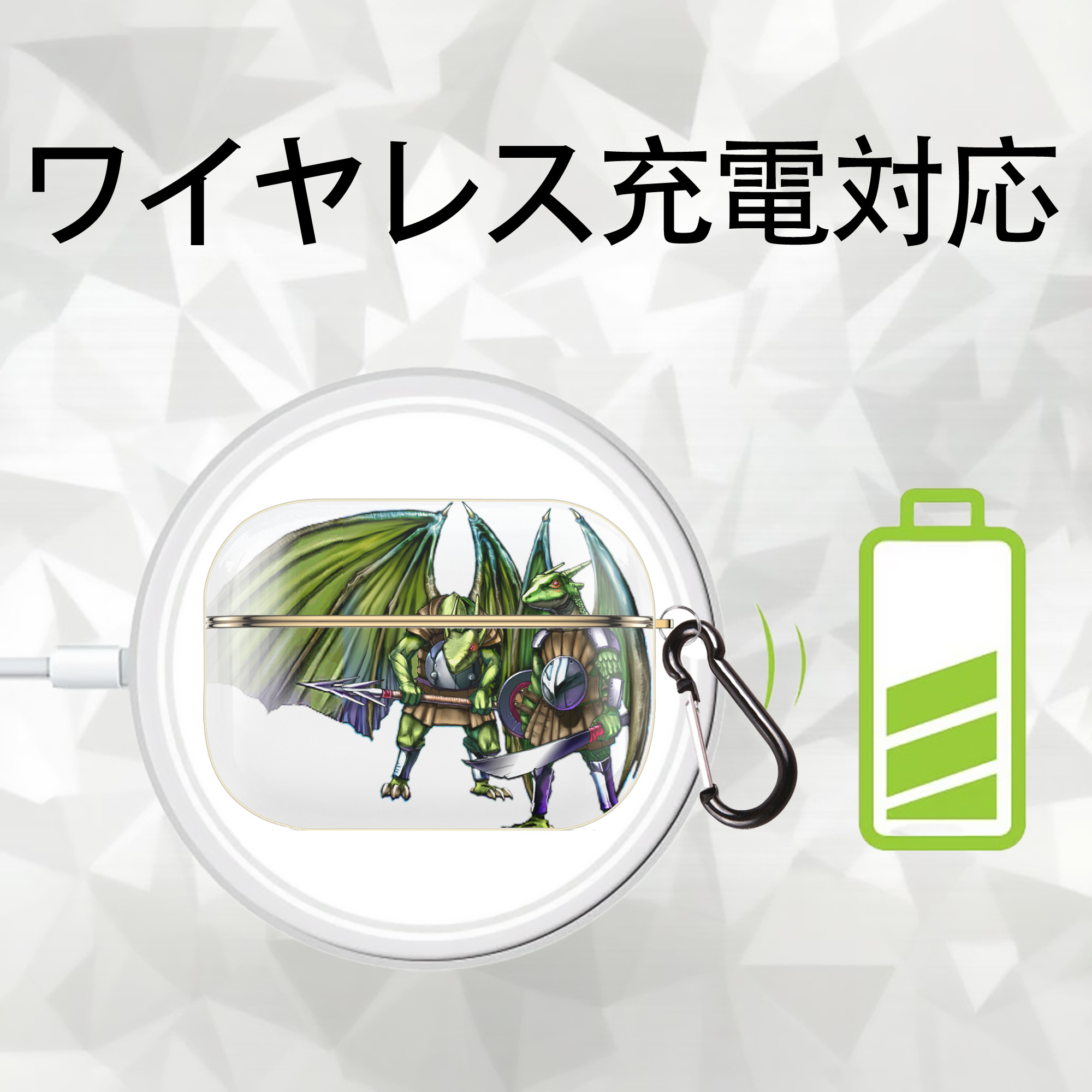 遊☆戯☆王 Yu-Gi-Oh! 【AirPods Pro用】ハードシェル保護ケース｜耐衝撃・防指紋・カラビナ付き商品仕様
