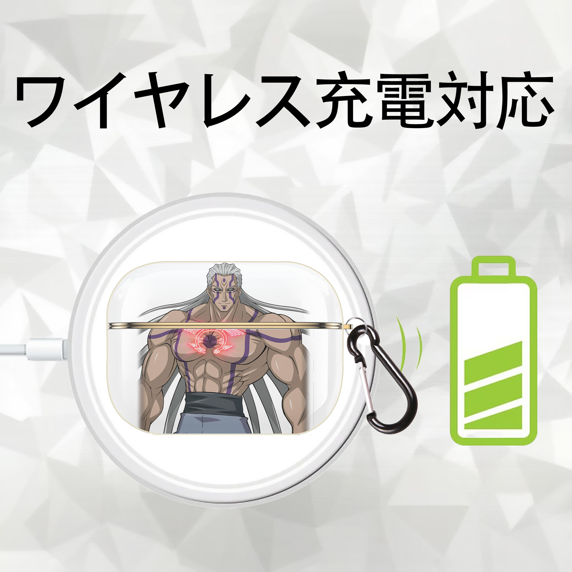 遊☆戯☆王 Yu-Gi-Oh! 【AirPods Pro用】ハードシェル保護ケース｜耐衝撃・防指紋・カラビナ付き商品仕様
