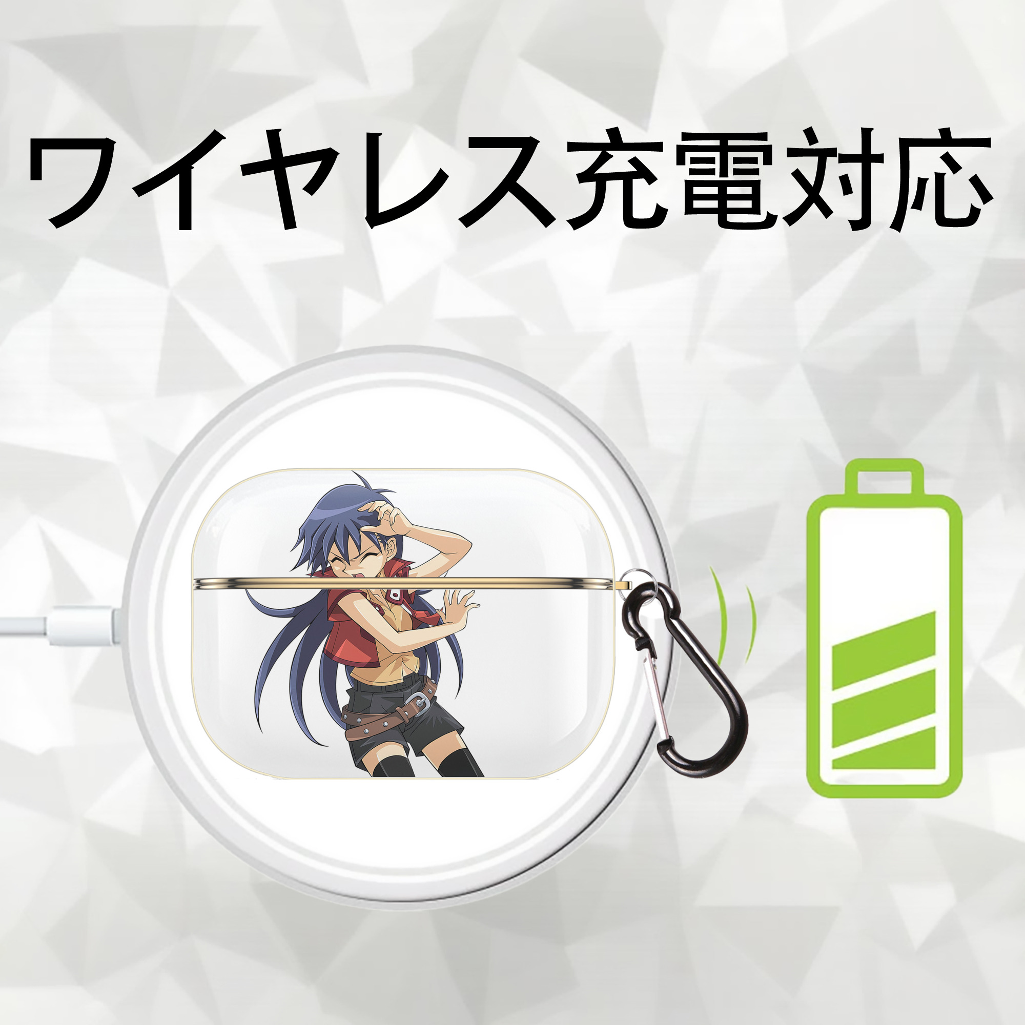 遊☆戯☆王 Yu-Gi-Oh! 【AirPods Pro用】ハードシェル保護ケース｜耐衝撃・防指紋・カラビナ付き商品仕様