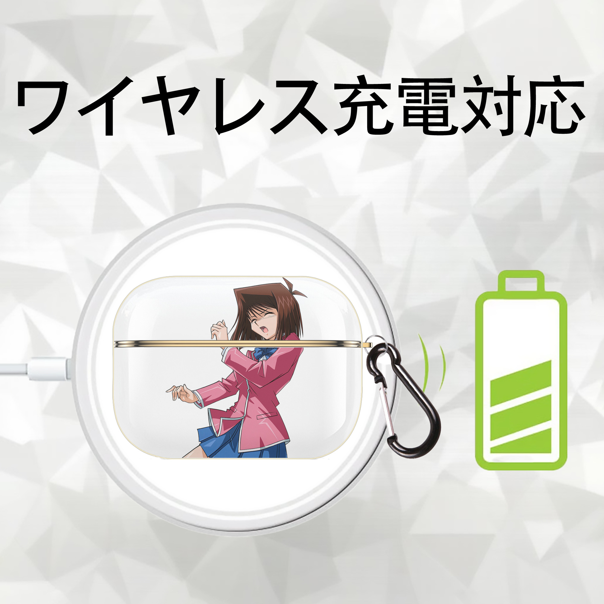 遊☆戯☆王 Yu-Gi-Oh! 【AirPods Pro用】ハードシェル保護ケース｜耐衝撃・防指紋・カラビナ付き商品仕様