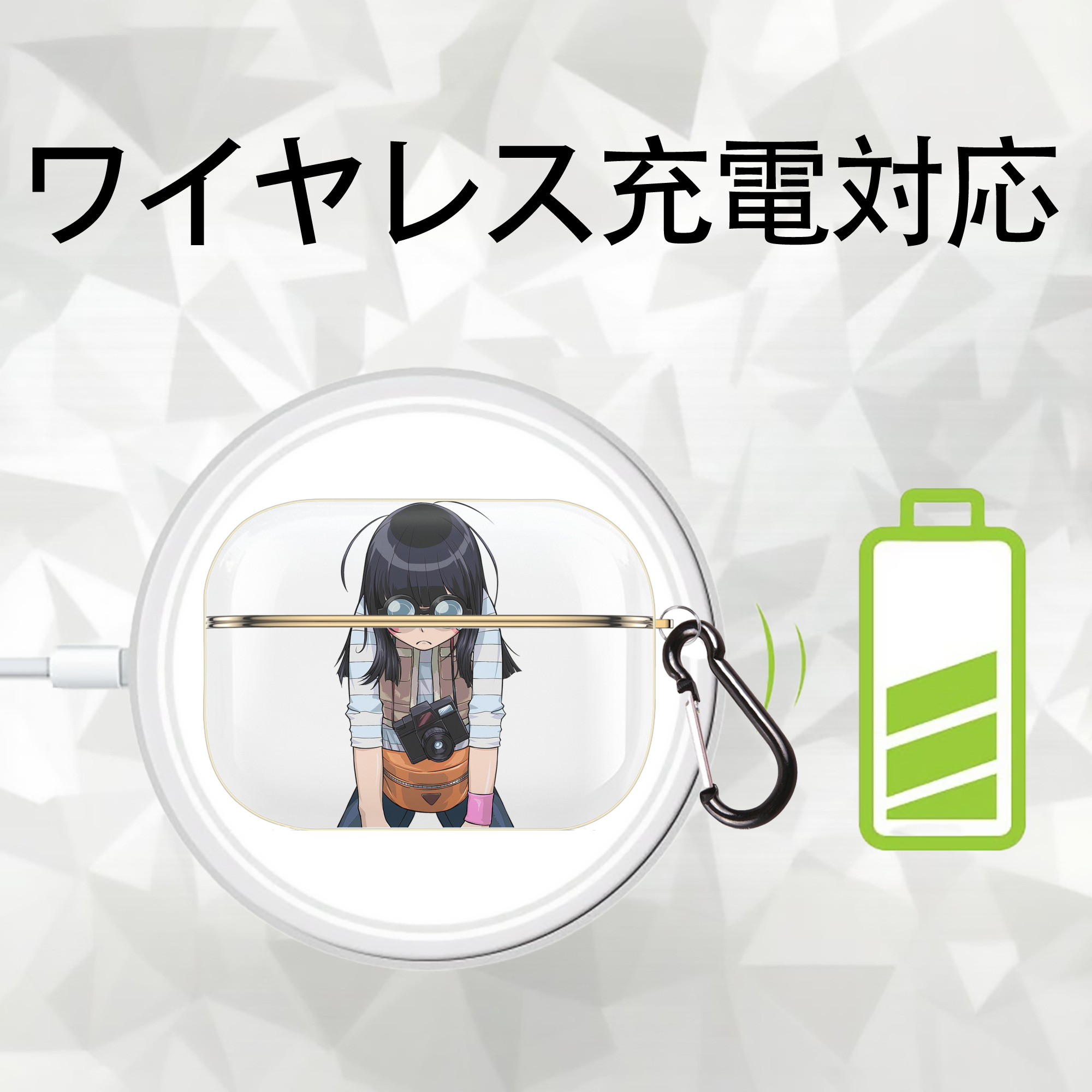 遊☆戯☆王 Yu-Gi-Oh! 【AirPods Pro用】ハードシェル保護ケース｜耐衝撃・防指紋・カラビナ付き商品仕様
