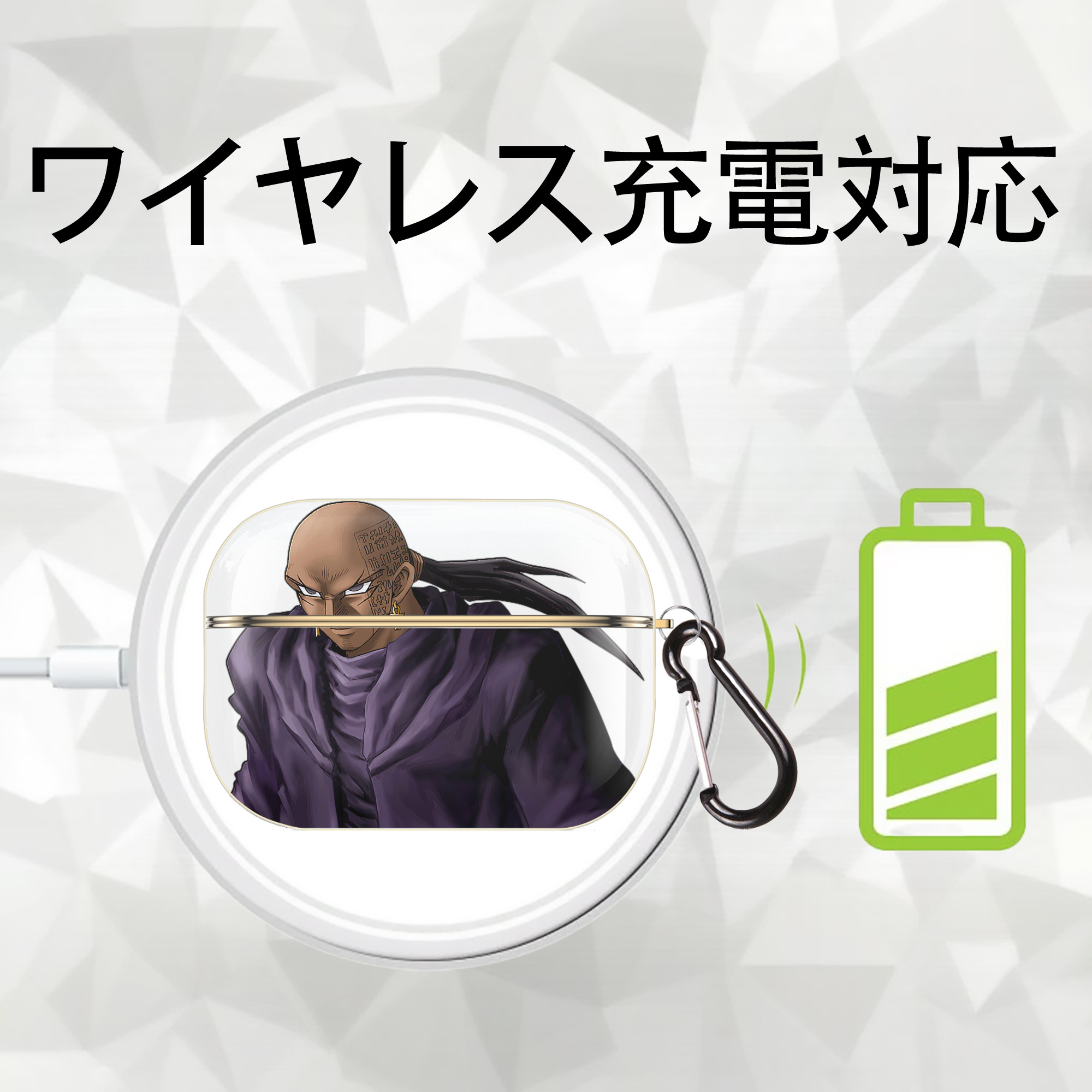 遊☆戯☆王 Yu-Gi-Oh! 【AirPods Pro用】ハードシェル保護ケース｜耐衝撃・防指紋・カラビナ付き商品仕様
