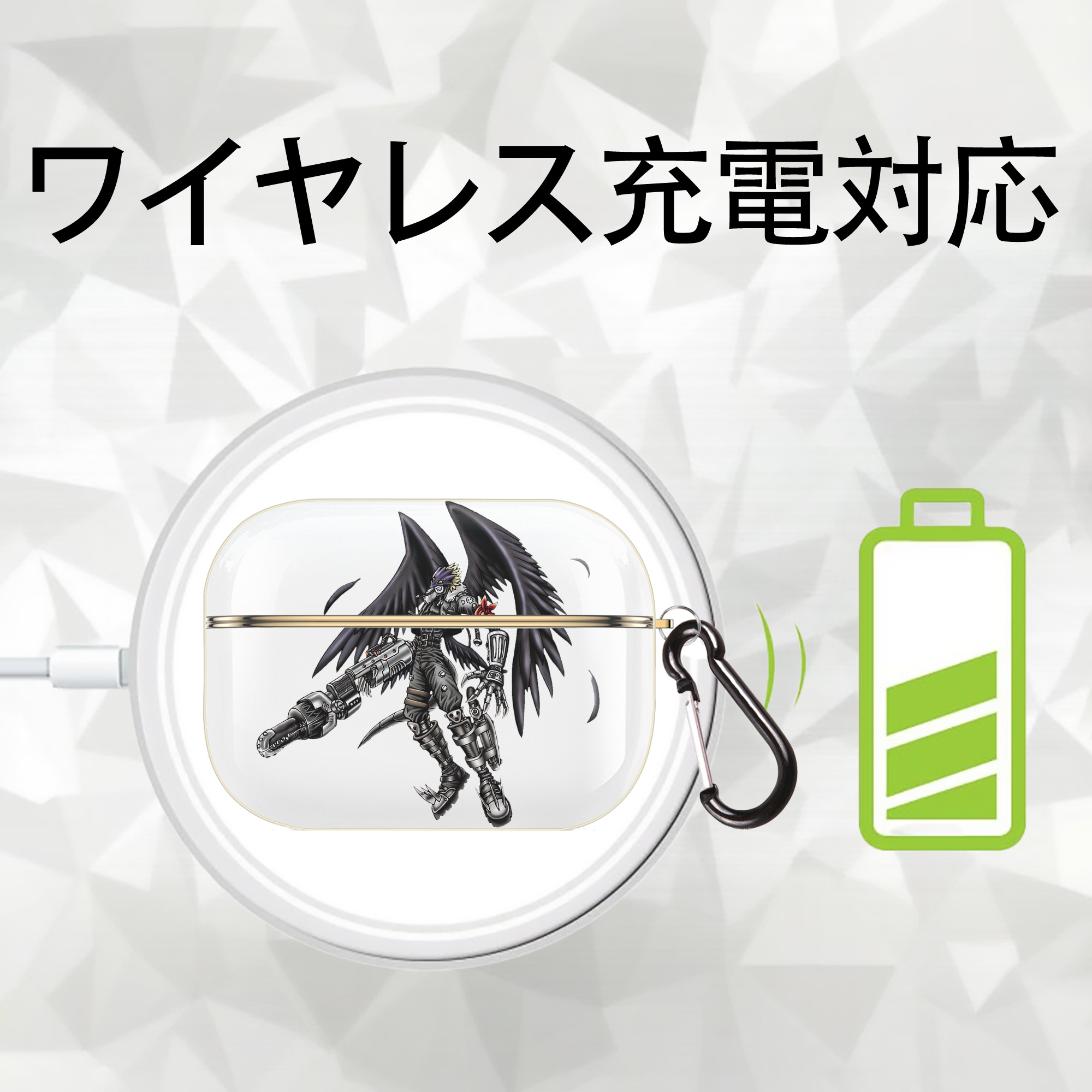 遊☆戯☆王 Yu-Gi-Oh! 【AirPods Pro用】ハードシェル保護ケース｜耐衝撃・防指紋・カラビナ付き商品仕様