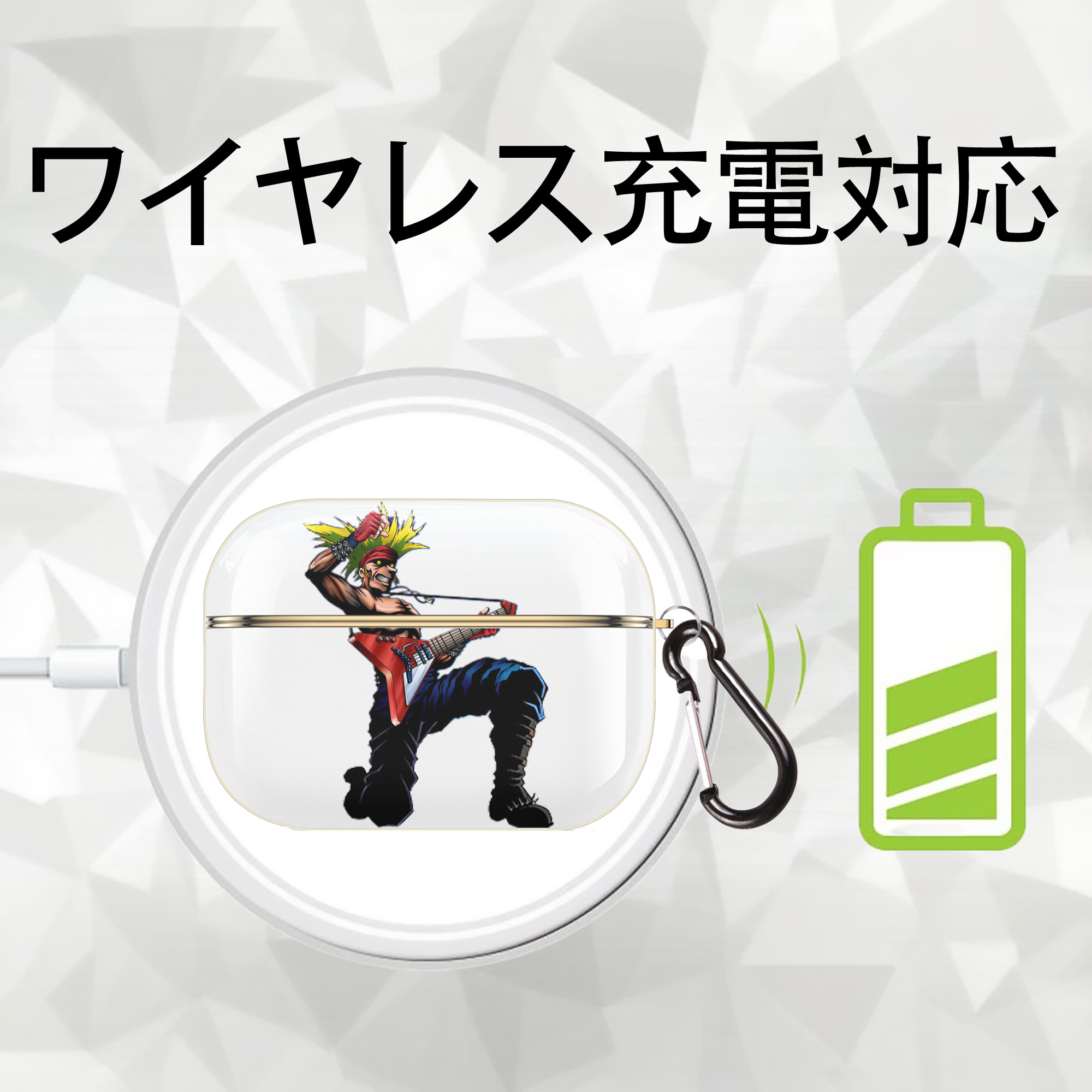 遊☆戯☆王 Yu-Gi-Oh! 【AirPods Pro用】ハードシェル保護ケース｜耐衝撃・防指紋・カラビナ付き商品仕様