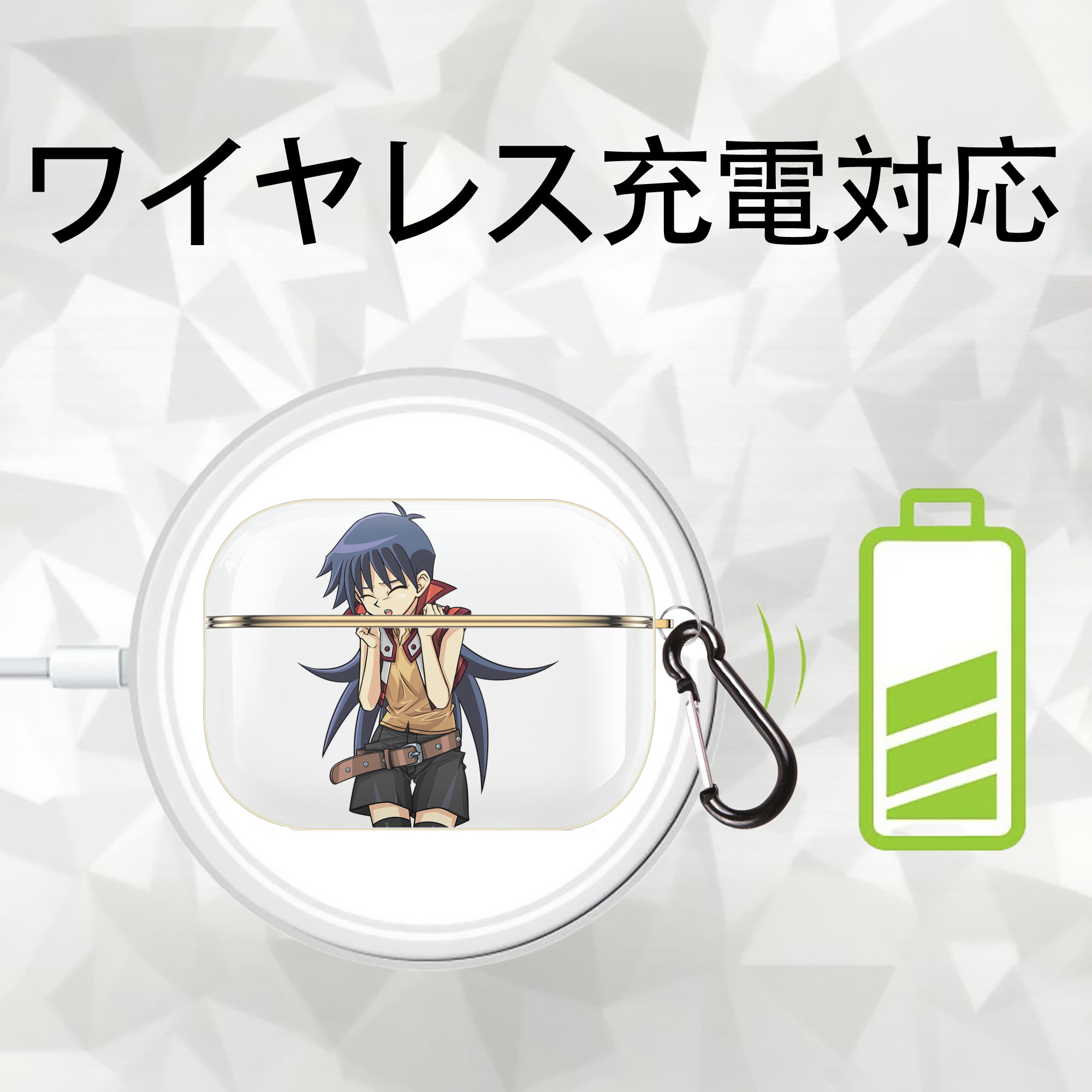 遊☆戯☆王 Yu-Gi-Oh! 【AirPods Pro用】ハードシェル保護ケース｜耐衝撃・防指紋・カラビナ付き商品仕様