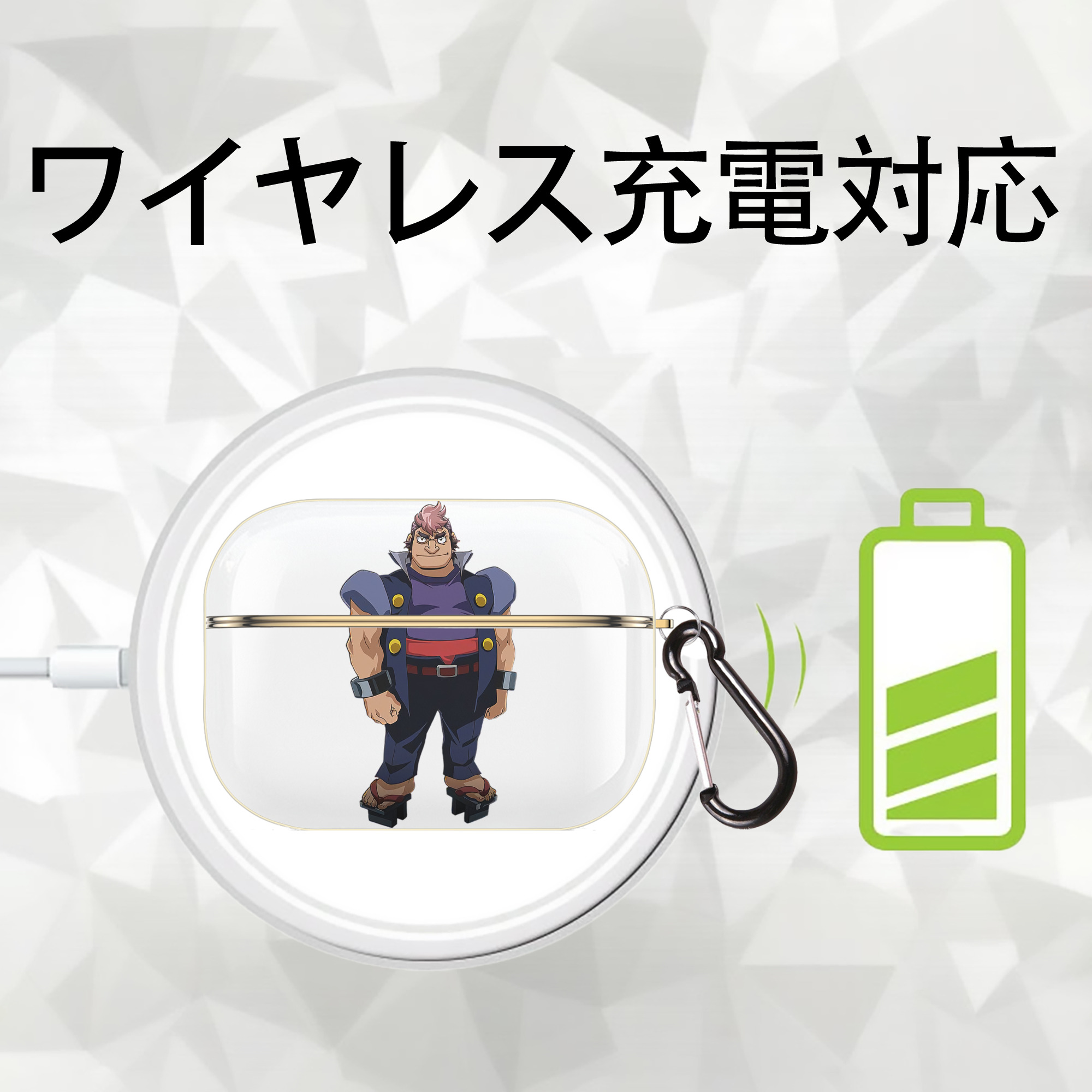 遊☆戯☆王 Yu-Gi-Oh! 【AirPods Pro用】ハードシェル保護ケース｜耐衝撃・防指紋・カラビナ付き商品仕様