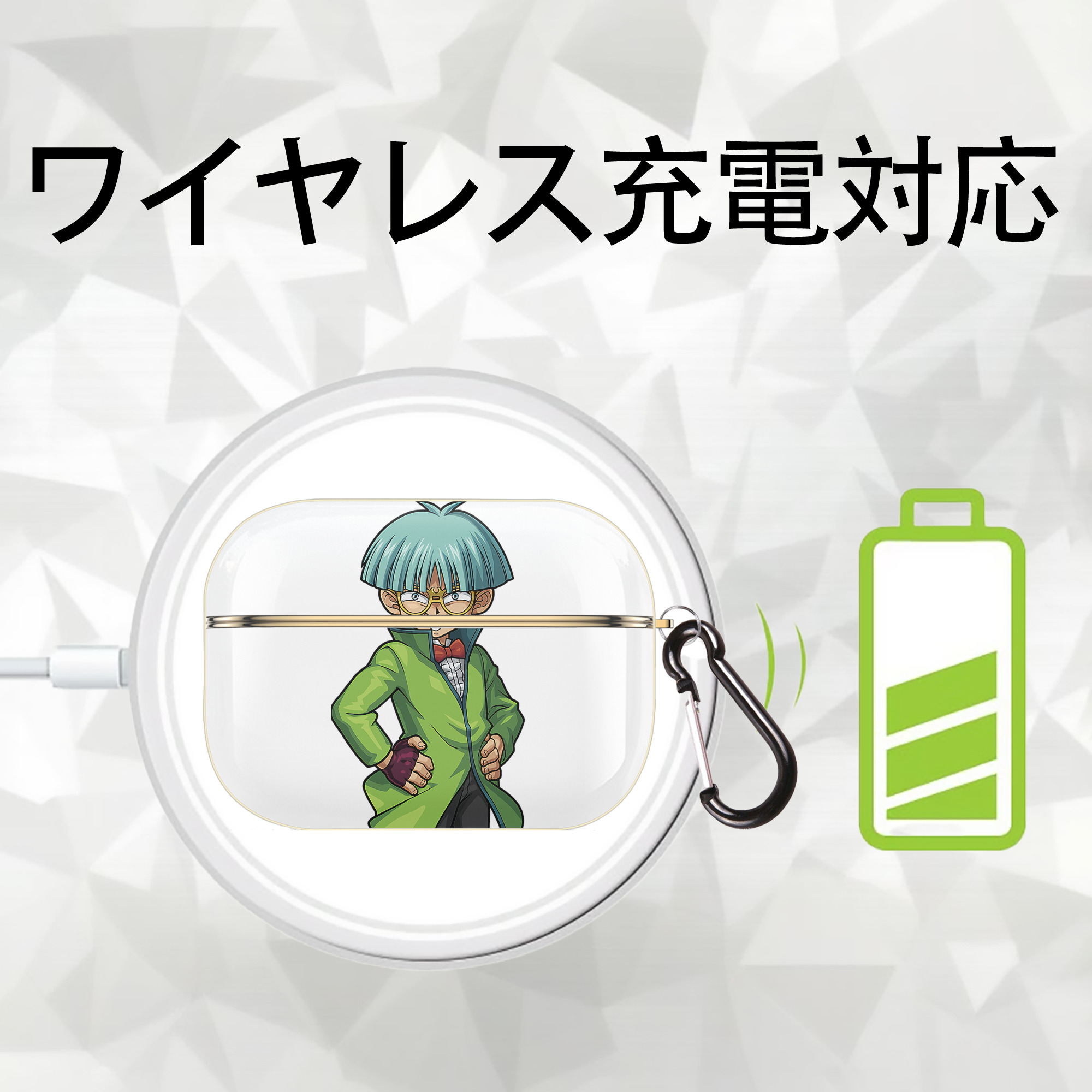 遊☆戯☆王 Yu-Gi-Oh! 【AirPods Pro用】ハードシェル保護ケース｜耐衝撃・防指紋・カラビナ付き商品仕様