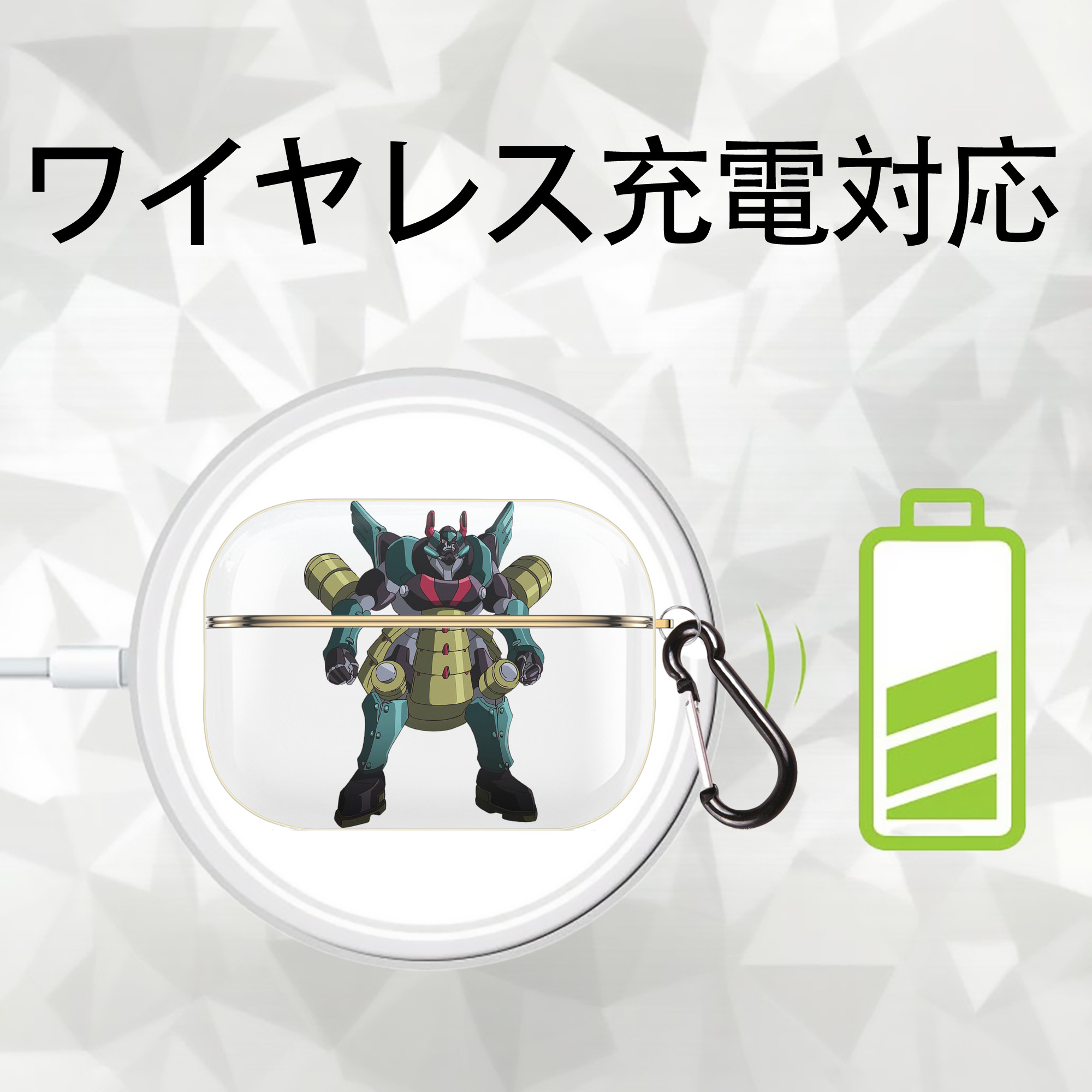 遊☆戯☆王 Yu-Gi-Oh! 【AirPods Pro用】ハードシェル保護ケース｜耐衝撃・防指紋・カラビナ付き商品仕様