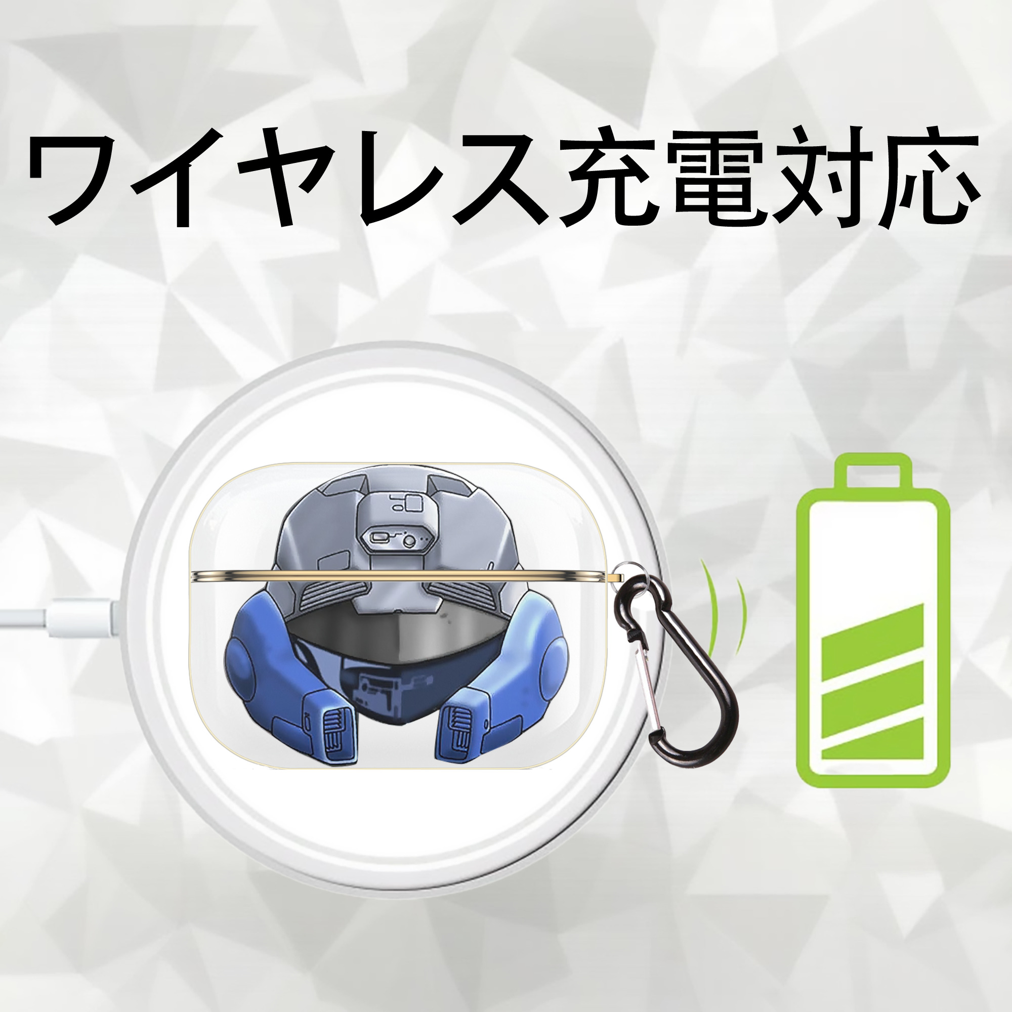 遊☆戯☆王 Yu-Gi-Oh! 【AirPods Pro用】ハードシェル保護ケース｜耐衝撃・防指紋・カラビナ付き商品仕様