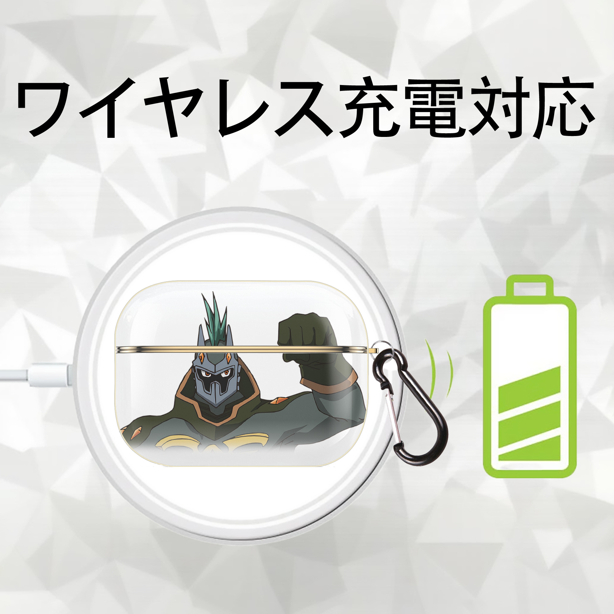 遊☆戯☆王 Yu-Gi-Oh! 【AirPods Pro用】ハードシェル保護ケース｜耐衝撃・防指紋・カラビナ付き商品仕様