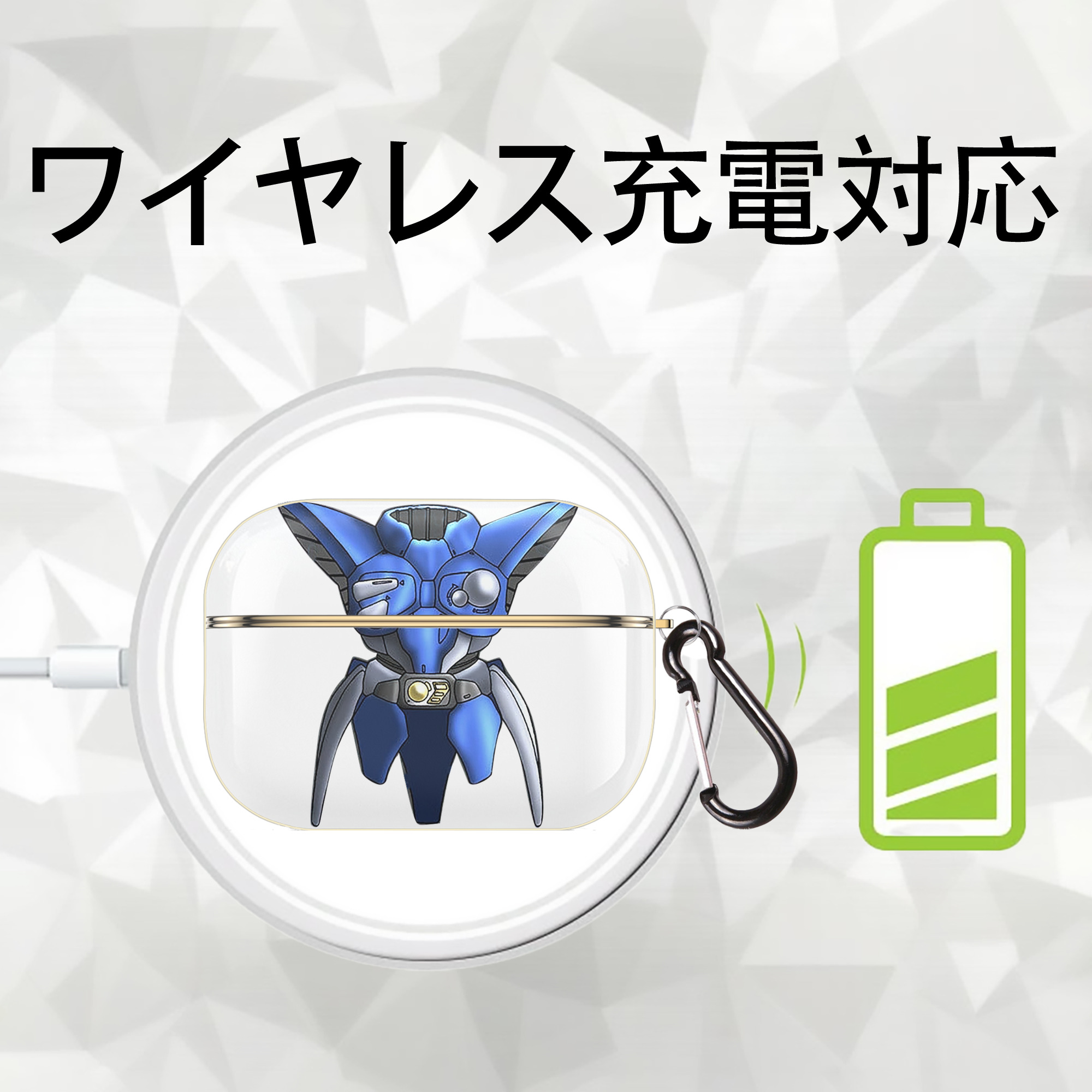 遊☆戯☆王 Yu-Gi-Oh! 【AirPods Pro用】ハードシェル保護ケース｜耐衝撃・防指紋・カラビナ付き商品仕様