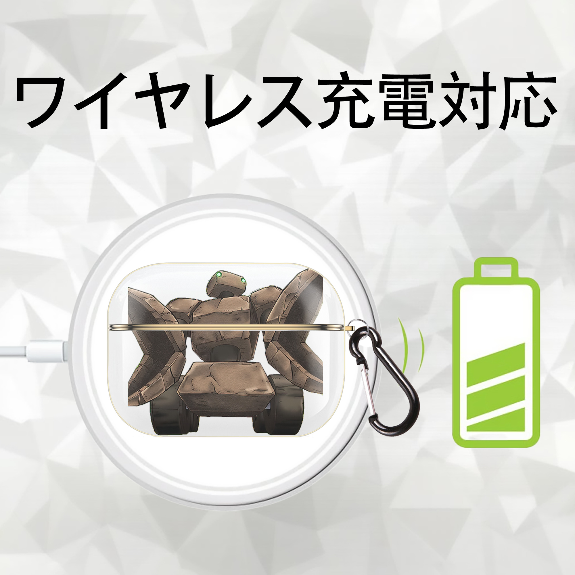 遊☆戯☆王 Yu-Gi-Oh! 【AirPods Pro用】ハードシェル保護ケース｜耐衝撃・防指紋・カラビナ付き商品仕様