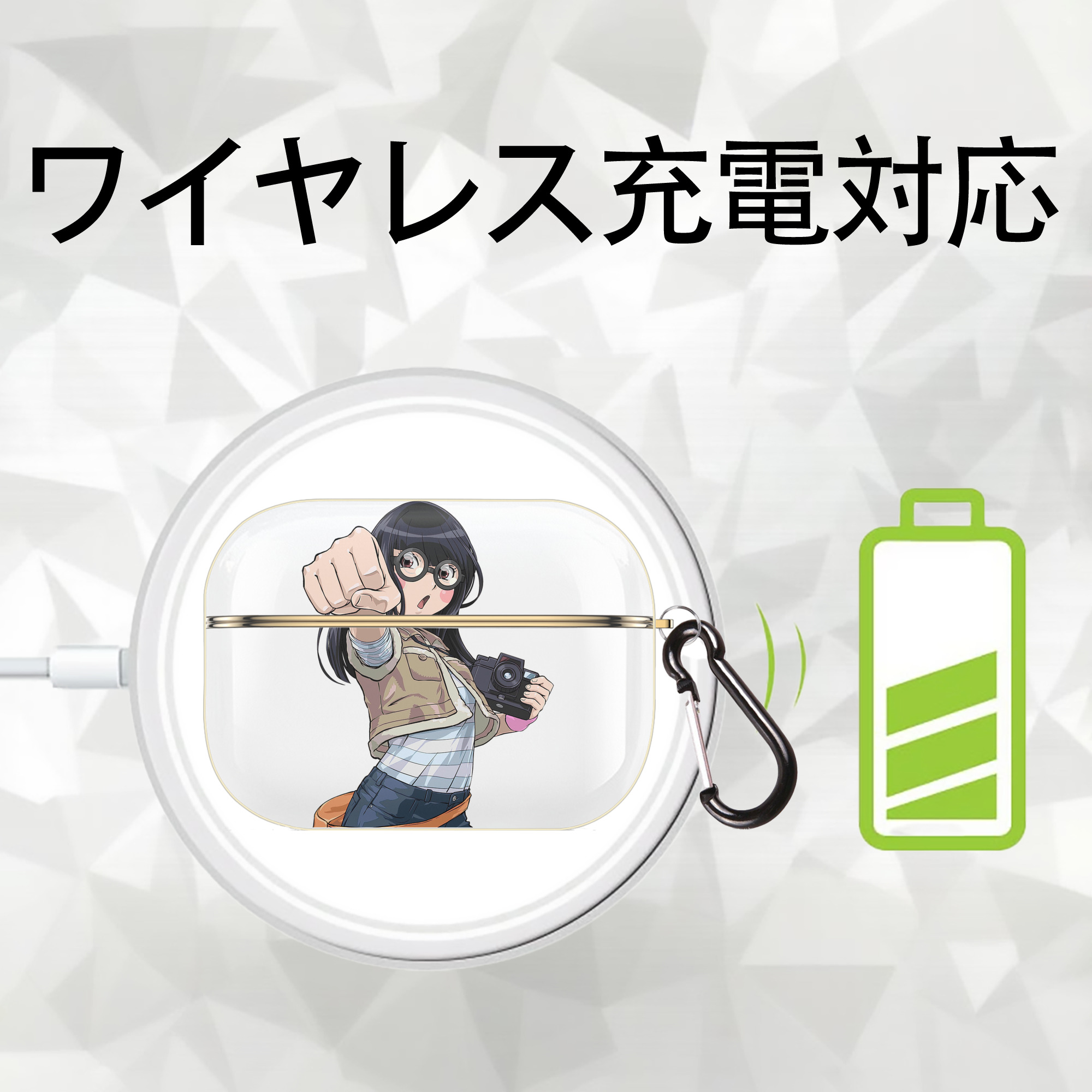 遊☆戯☆王 Yu-Gi-Oh! 【AirPods Pro用】ハードシェル保護ケース｜耐衝撃・防指紋・カラビナ付き商品仕様