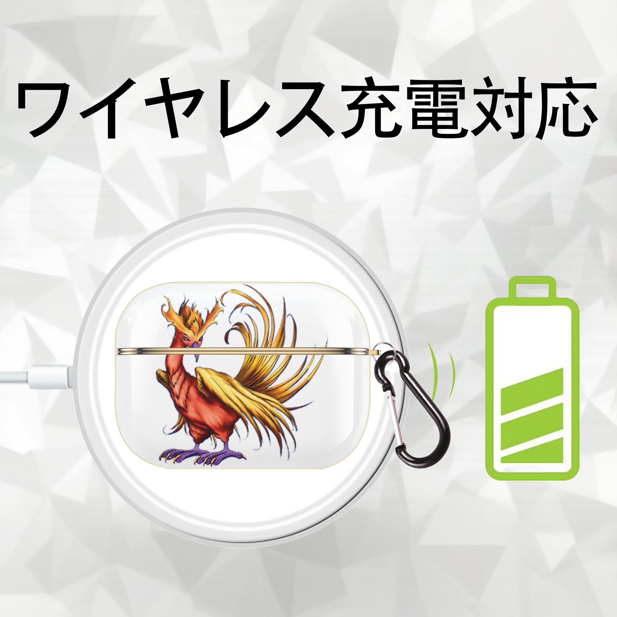 遊☆戯☆王 Yu-Gi-Oh! 【AirPods Pro用】ハードシェル保護ケース｜耐衝撃・防指紋・カラビナ付き商品仕様