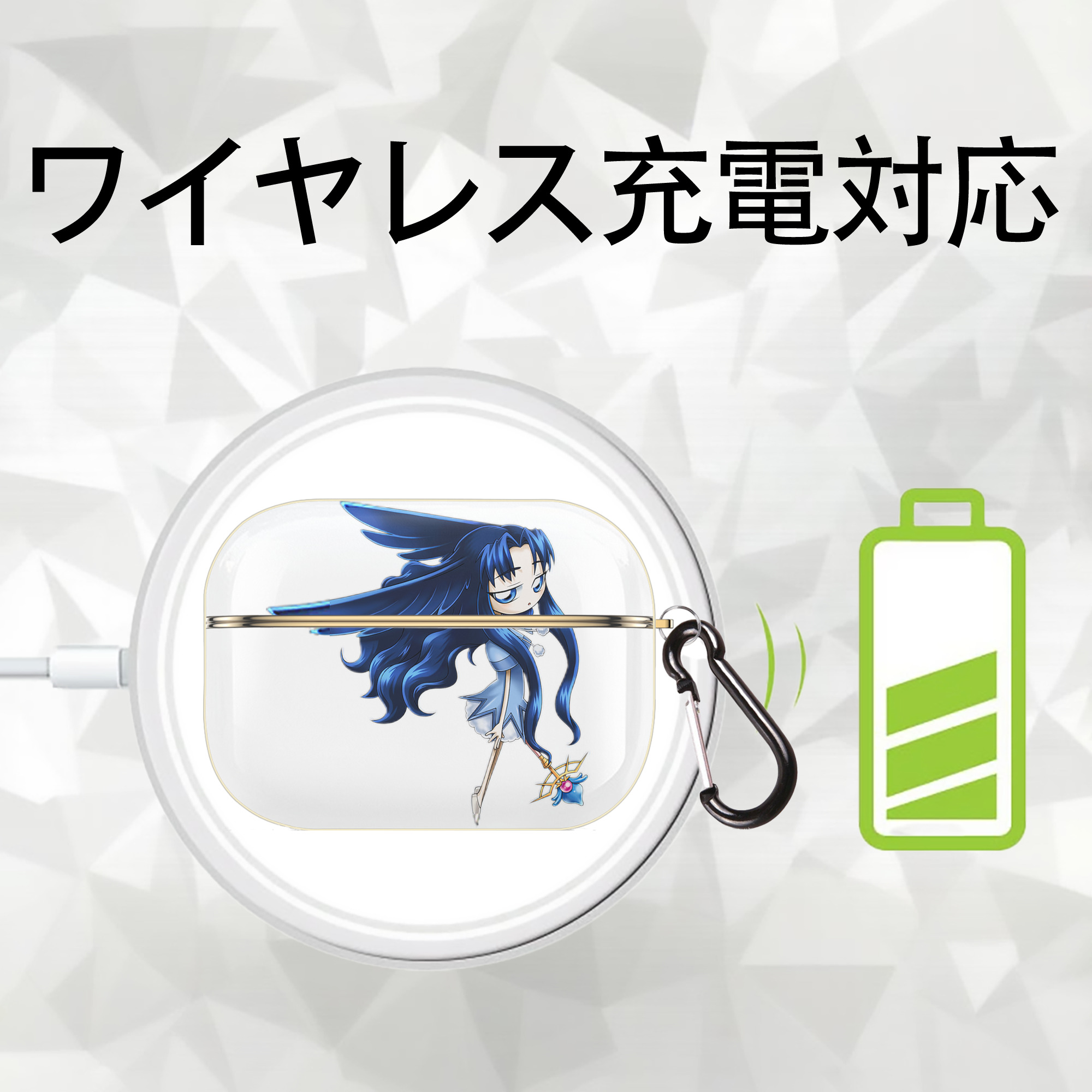 遊☆戯☆王 Yu-Gi-Oh! 【AirPods Pro用】ハードシェル保護ケース｜耐衝撃・防指紋・カラビナ付き商品仕様