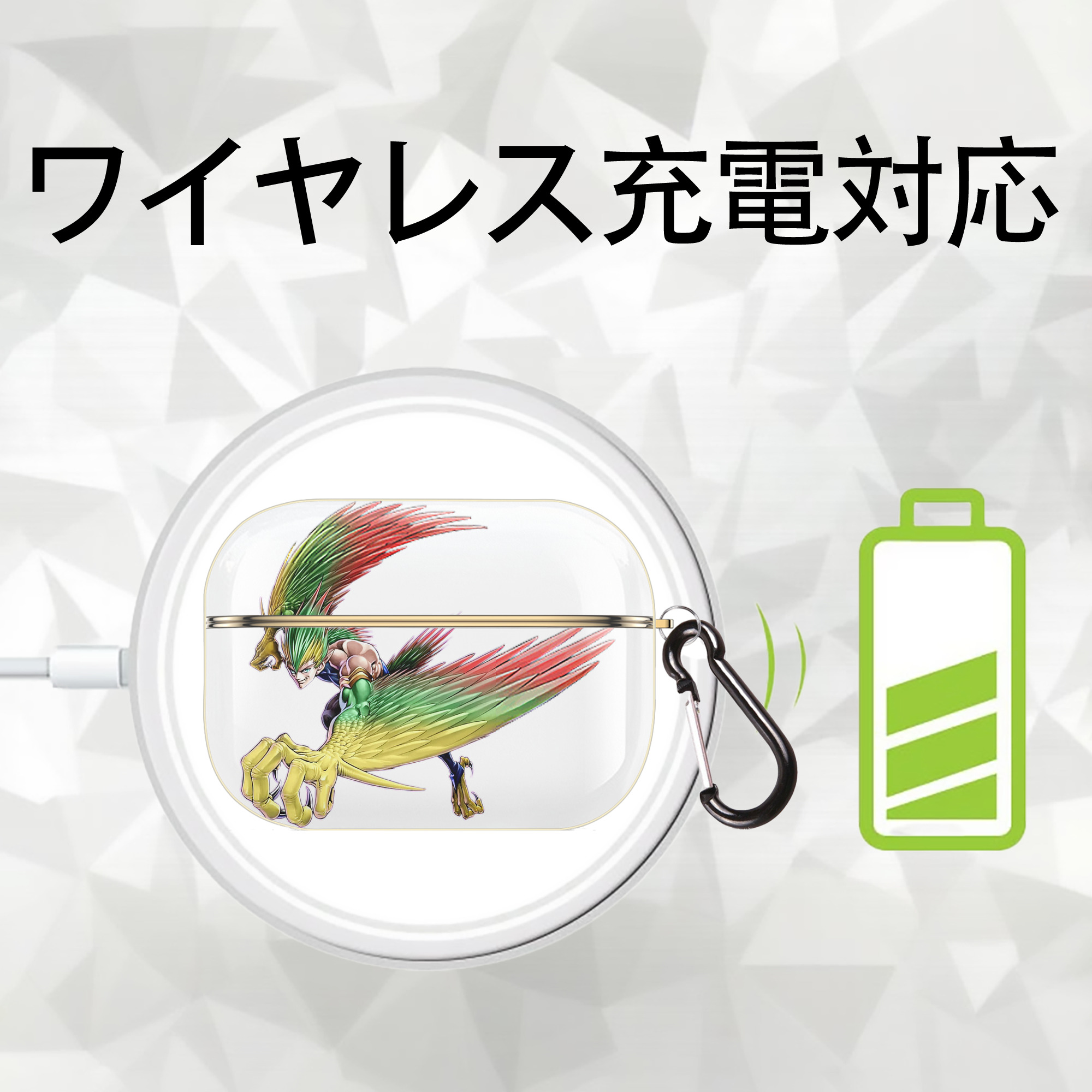 遊☆戯☆王 Yu-Gi-Oh! 【AirPods Pro用】ハードシェル保護ケース｜耐衝撃・防指紋・カラビナ付き商品仕様