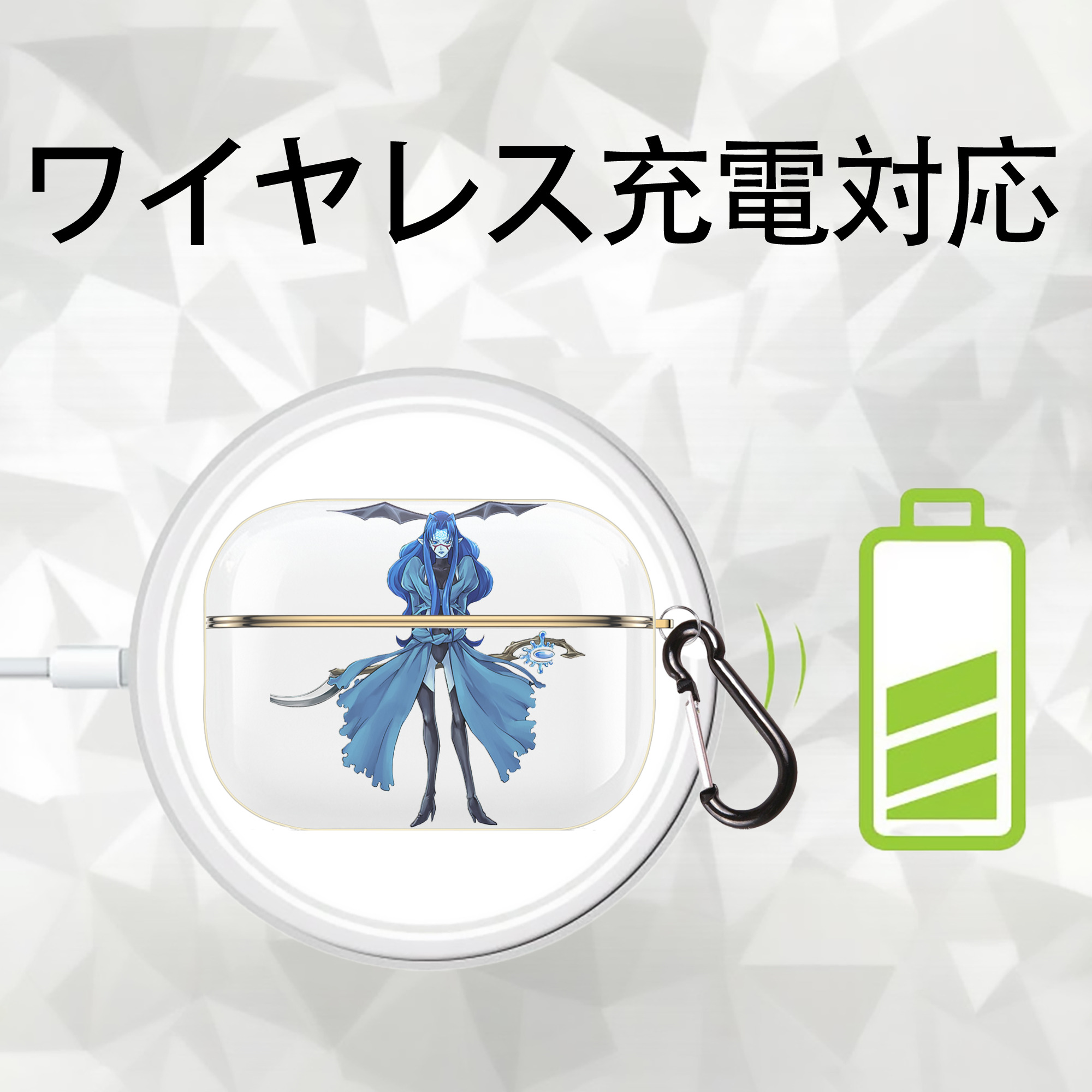 遊☆戯☆王 Yu-Gi-Oh! 【AirPods Pro用】ハードシェル保護ケース｜耐衝撃・防指紋・カラビナ付き商品仕様