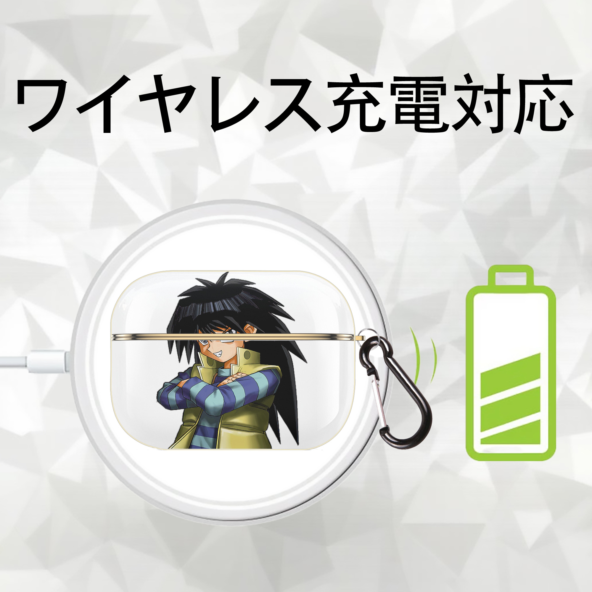 遊☆戯☆王 Yu-Gi-Oh! 【AirPods Pro用】ハードシェル保護ケース｜耐衝撃・防指紋・カラビナ付き商品仕様