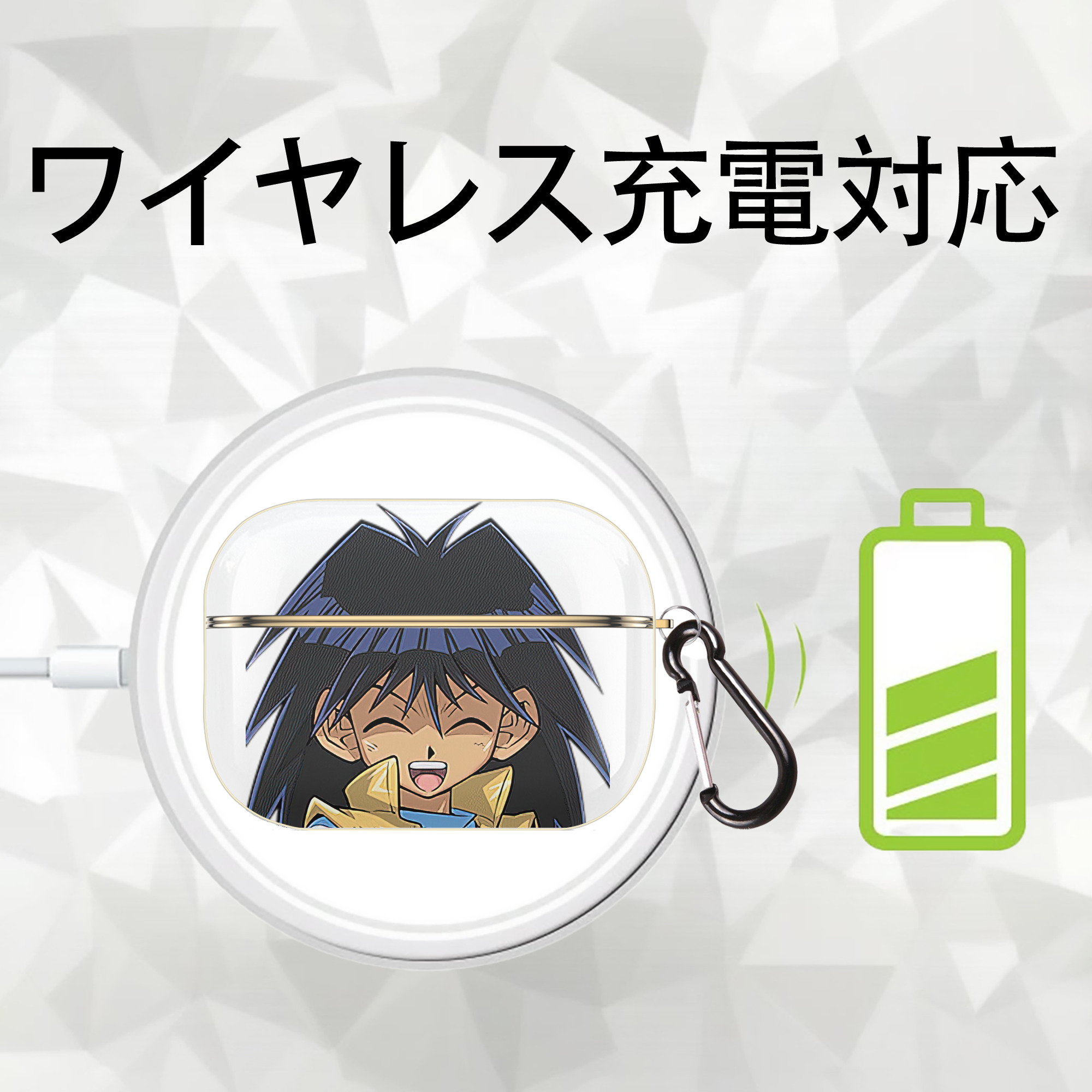 遊☆戯☆王 Yu-Gi-Oh! 【AirPods Pro用】ハードシェル保護ケース｜耐衝撃・防指紋・カラビナ付き商品仕様