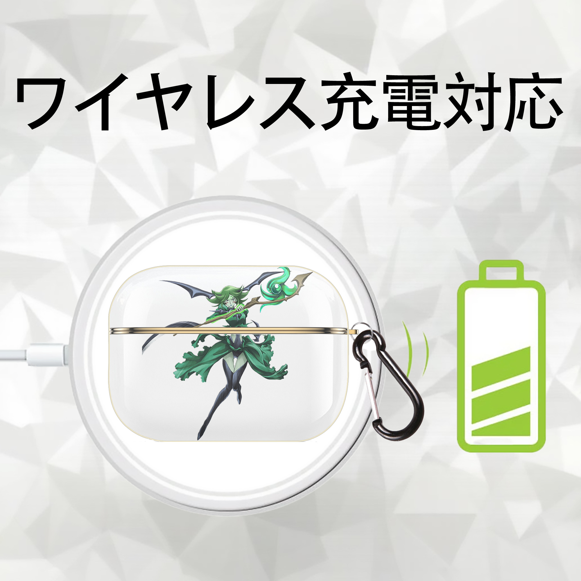 遊☆戯☆王 Yu-Gi-Oh! 【AirPods Pro用】ハードシェル保護ケース｜耐衝撃・防指紋・カラビナ付き商品仕様