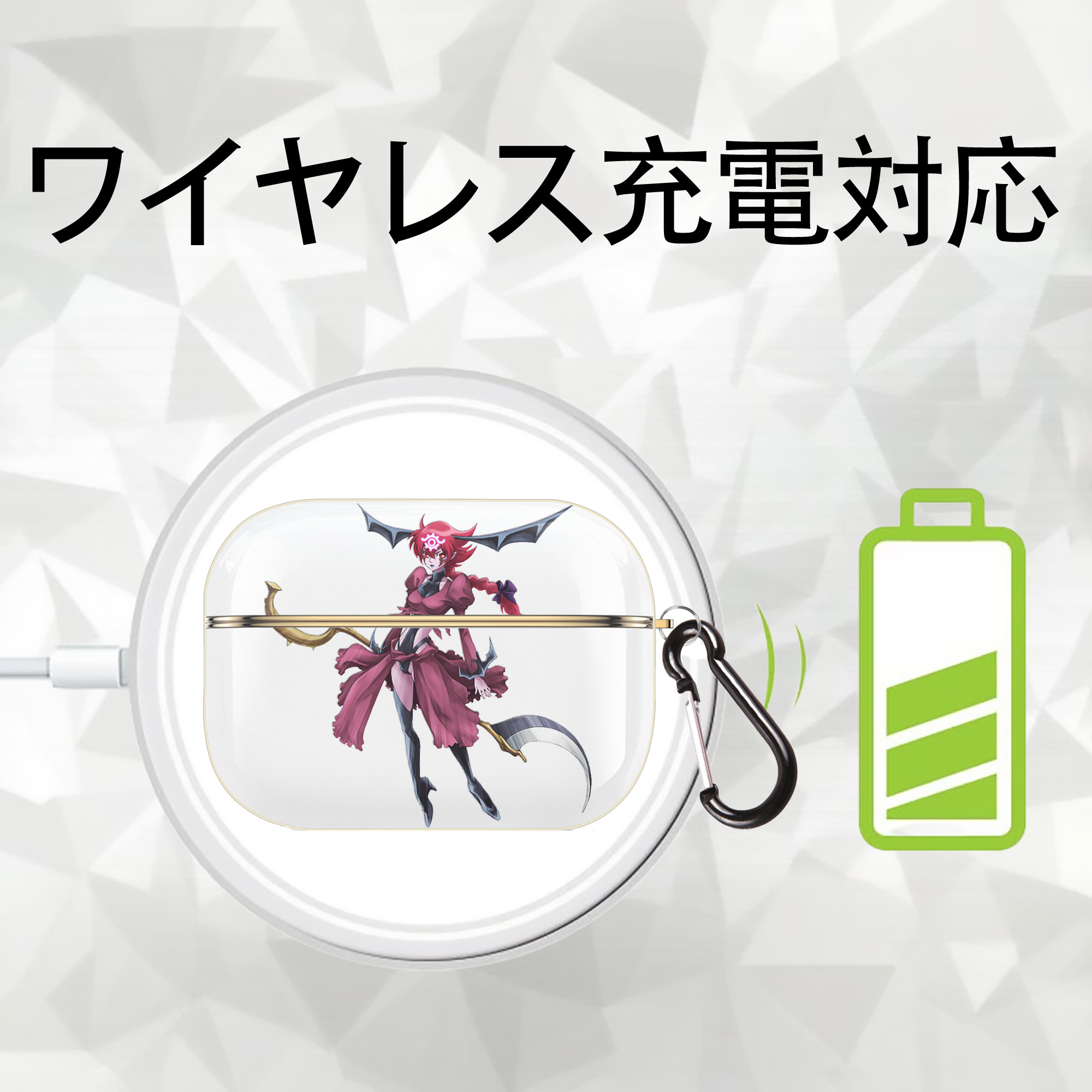 遊☆戯☆王 Yu-Gi-Oh! 【AirPods Pro用】ハードシェル保護ケース｜耐衝撃・防指紋・カラビナ付き商品仕様